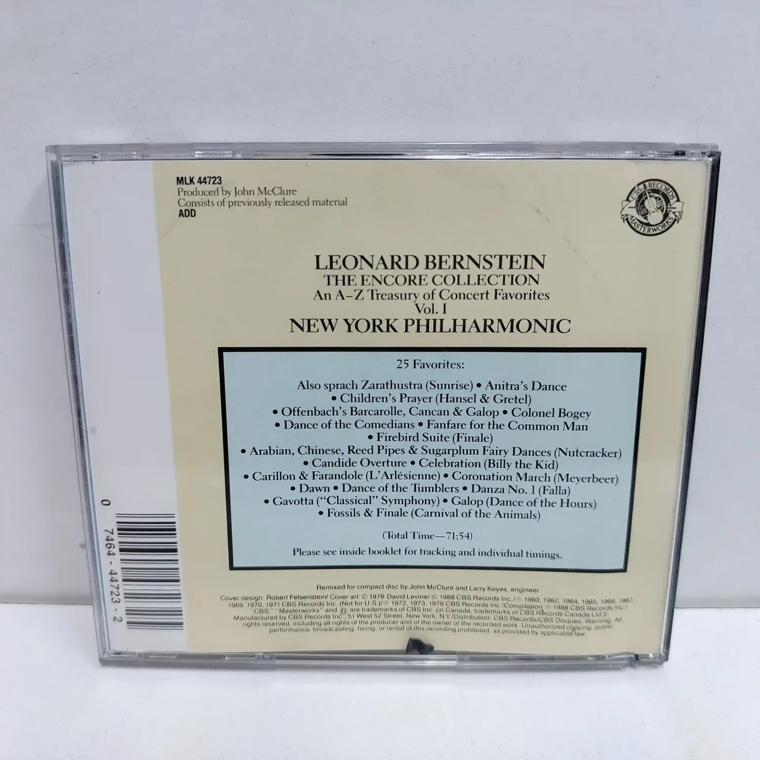 Leonard Bernstein – The Encore Collection, Vol. 1 (CD) - Imagen 2