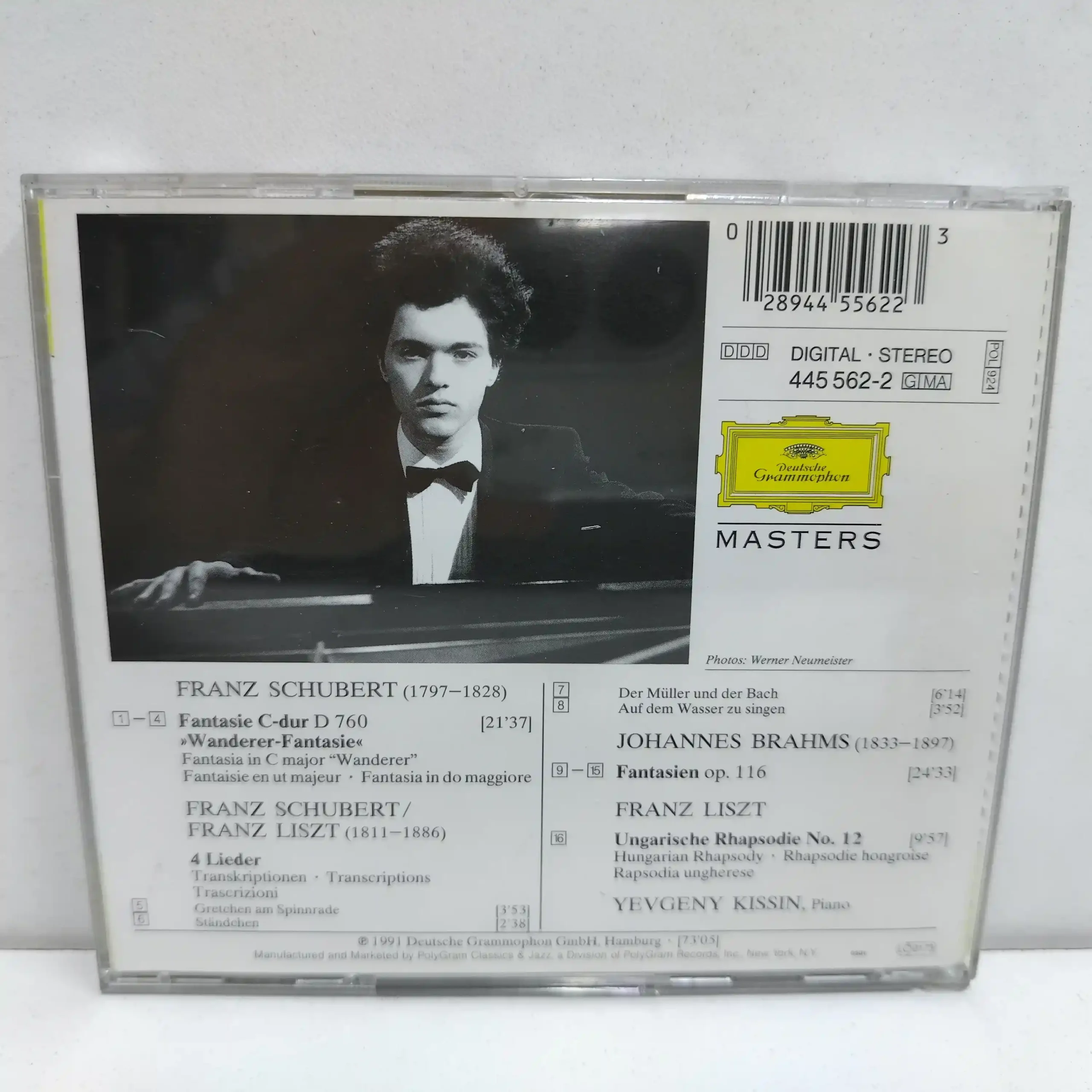 Schubert – Brahms – Liszt – Yevgeny Kissin (CD) - Imagen 2