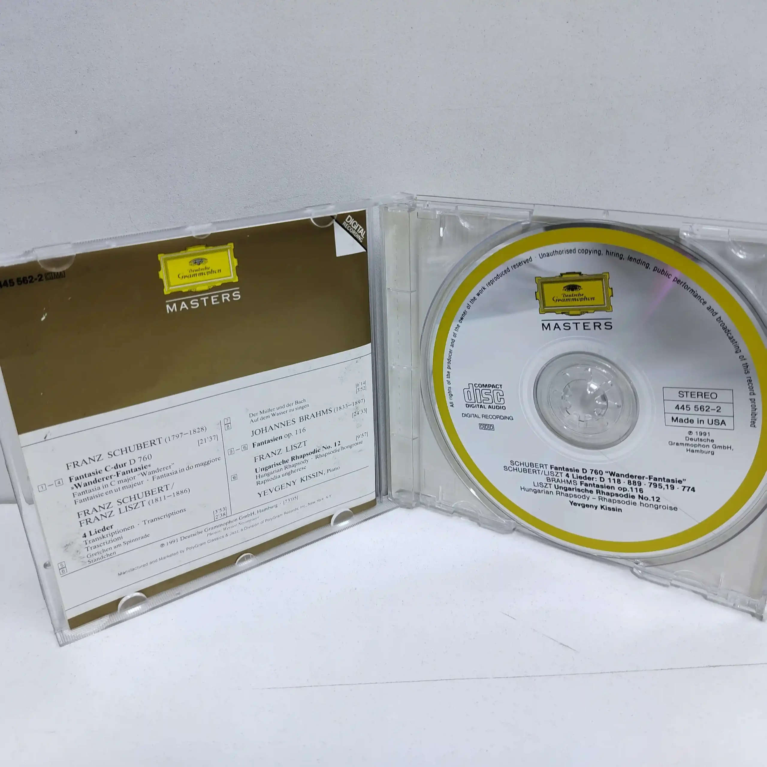 Schubert – Brahms – Liszt – Yevgeny Kissin (CD) - Imagen 3