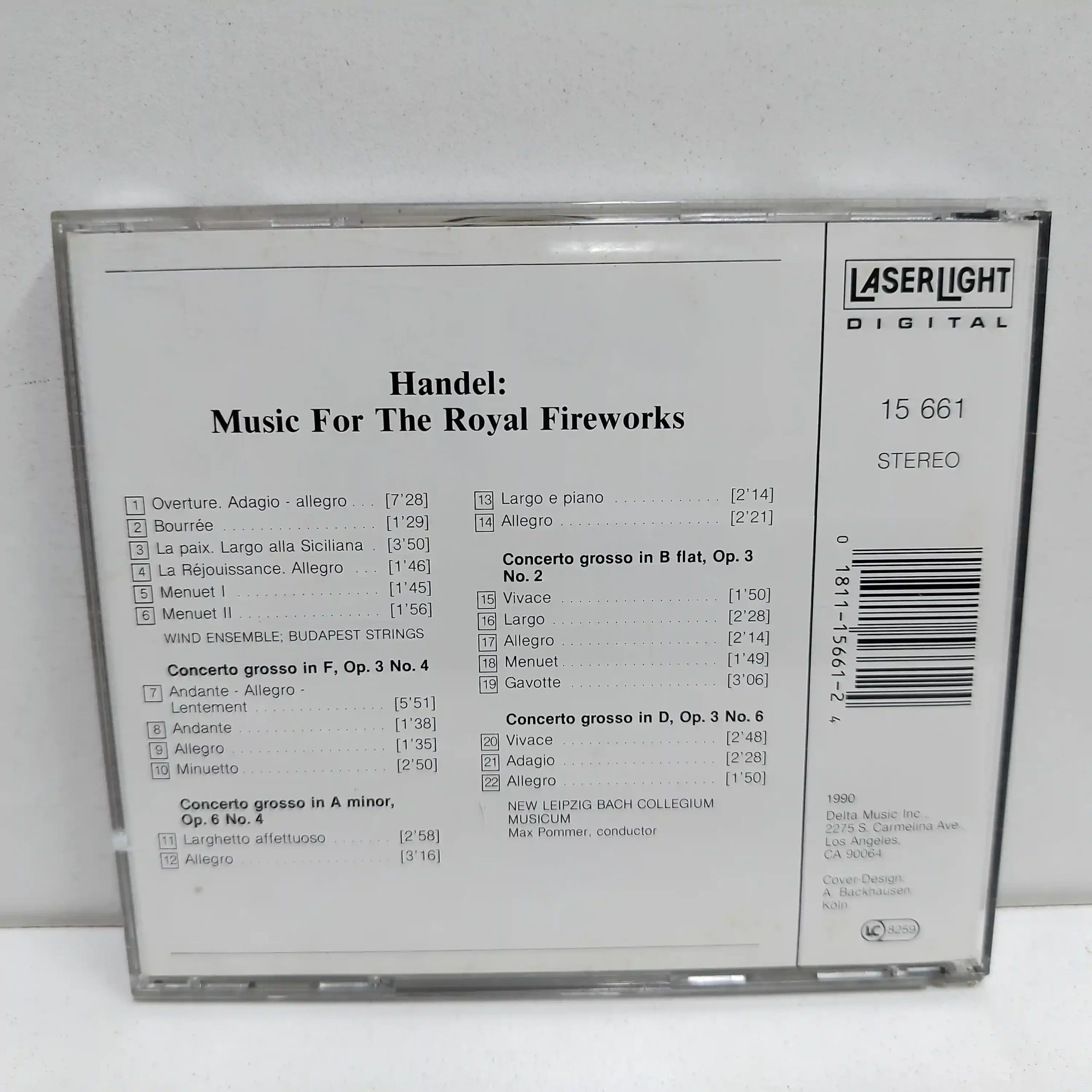 Handel – Music For The Royal Fireworks / Concerti Grossi (CD) - Imagen 2