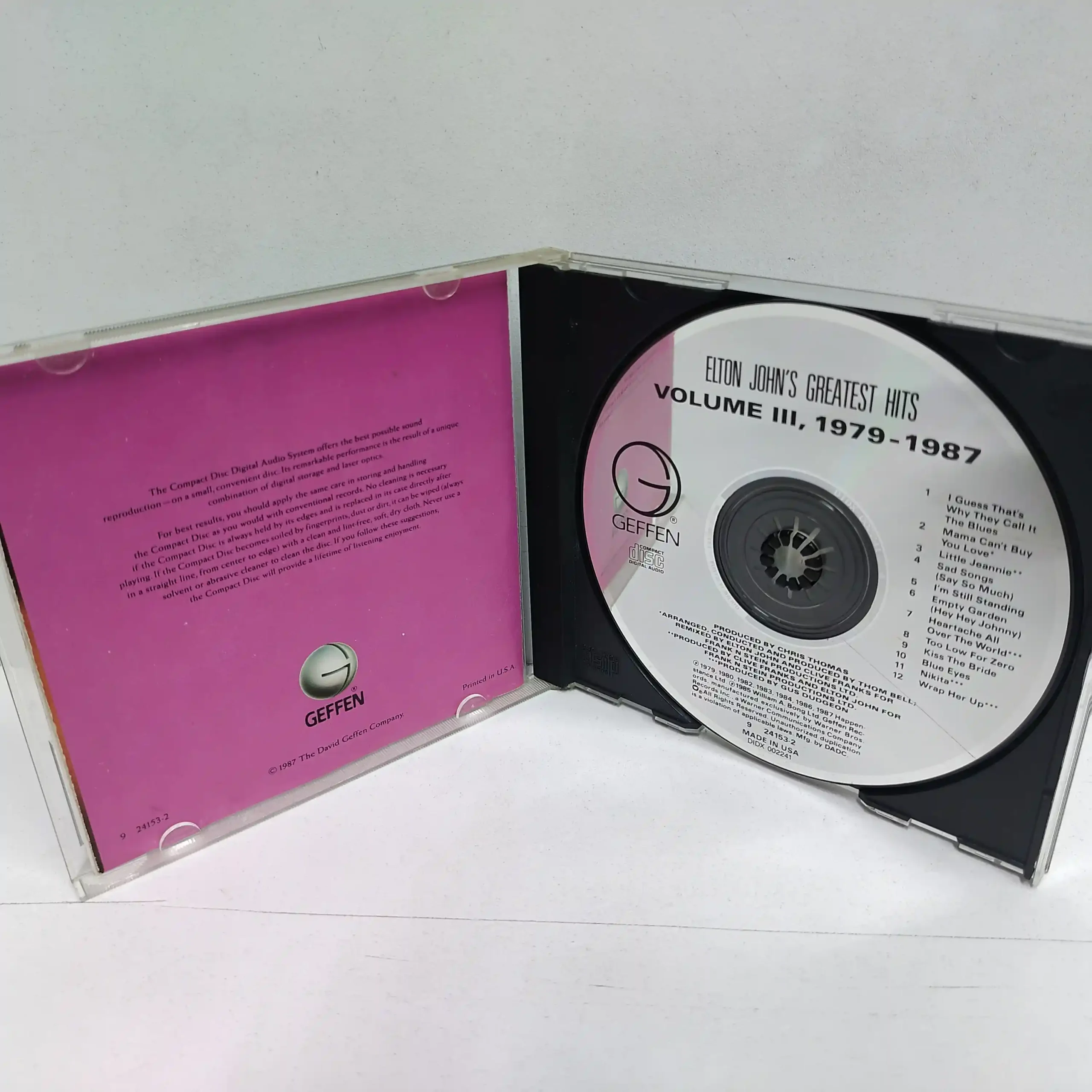 Elton John – Greatest Hits Vol. 3 (1979 – 1987) (CD) - Imagen 3