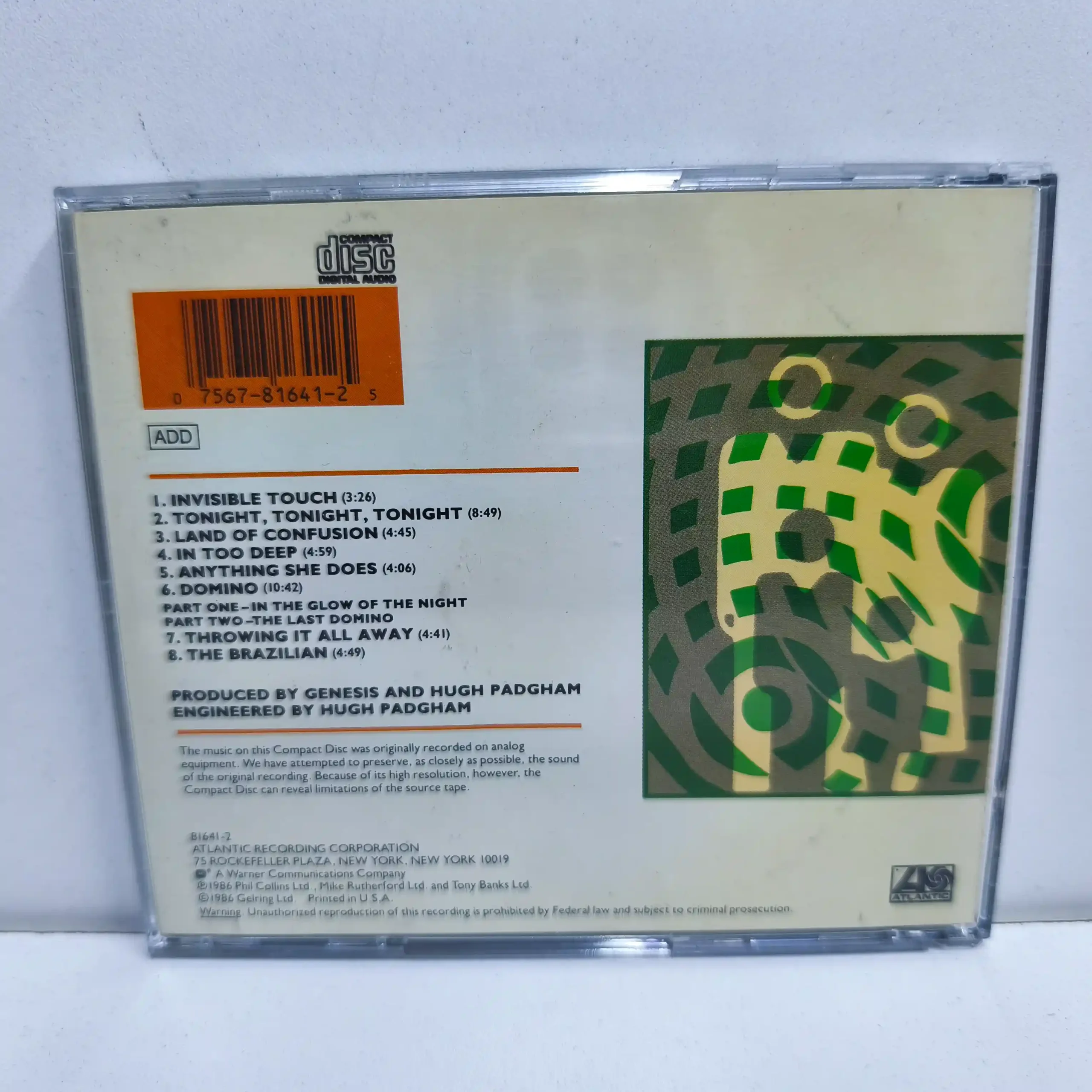 Genesis – Invisible Touch (CD) - Imagen 2