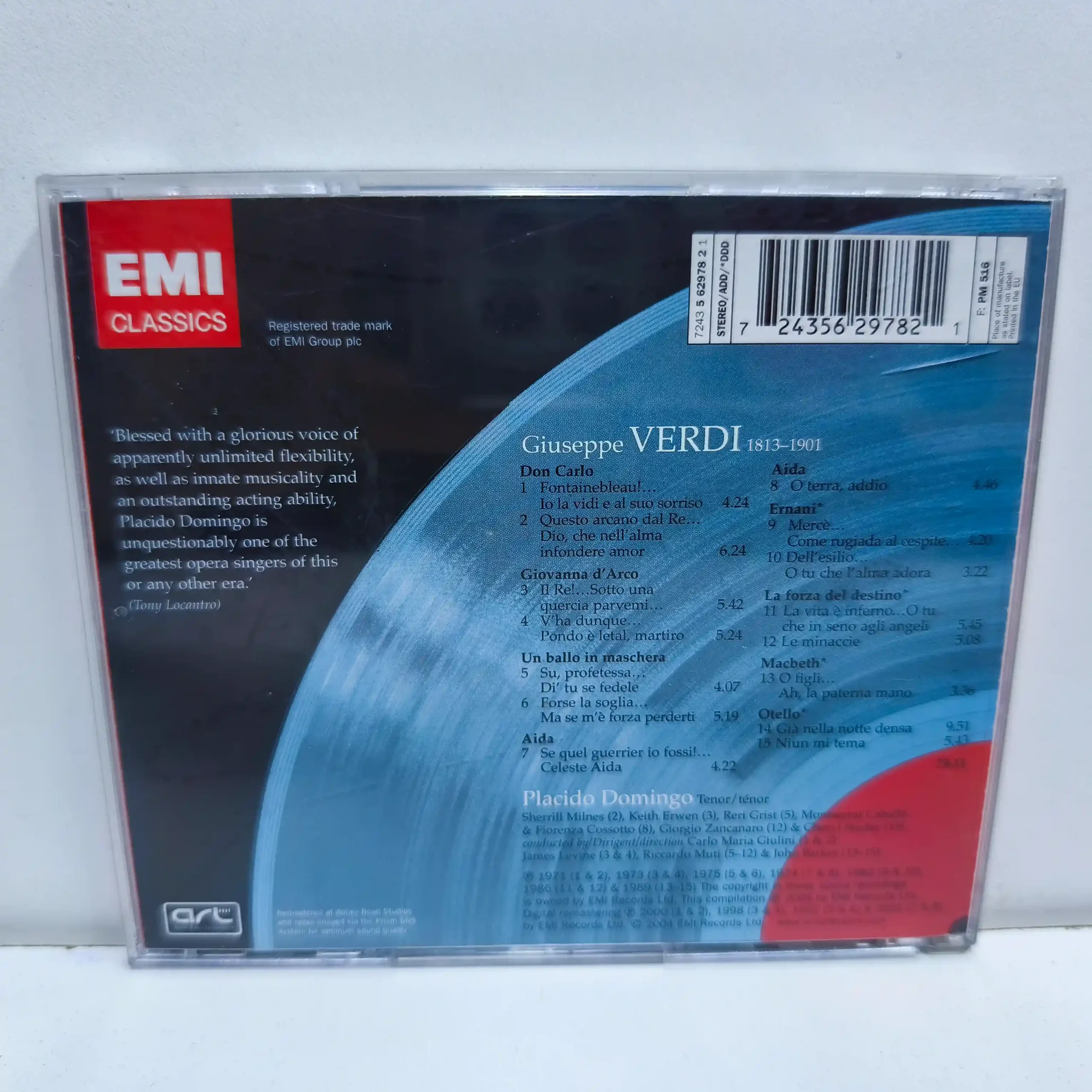 Placido Domingo – Verdi Arias & Duets (CD) - Imagen 2