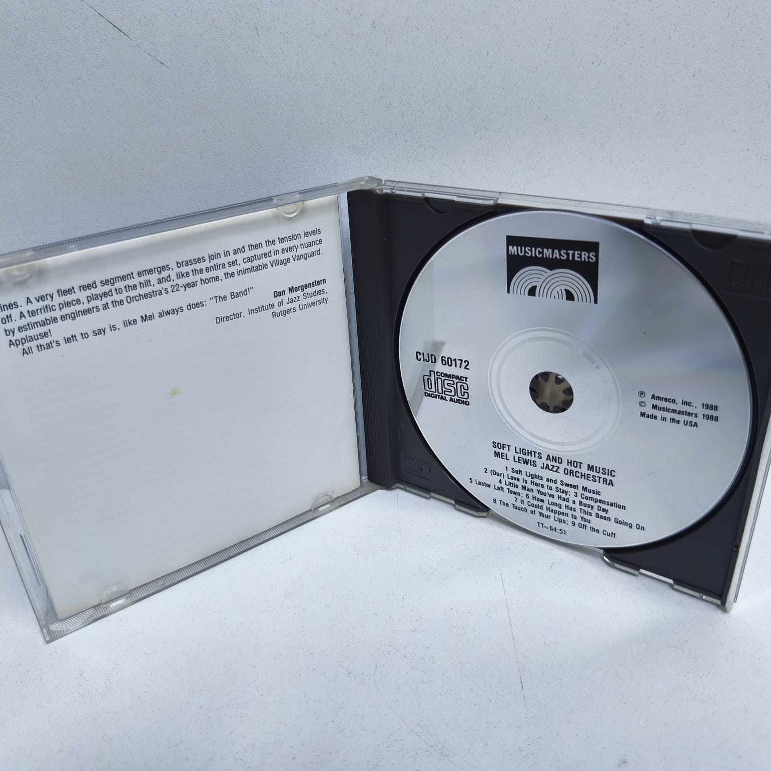 Mel Lewis Jazz Orchestra – Soft Lights And Hot Music (CD) - Imagen 3