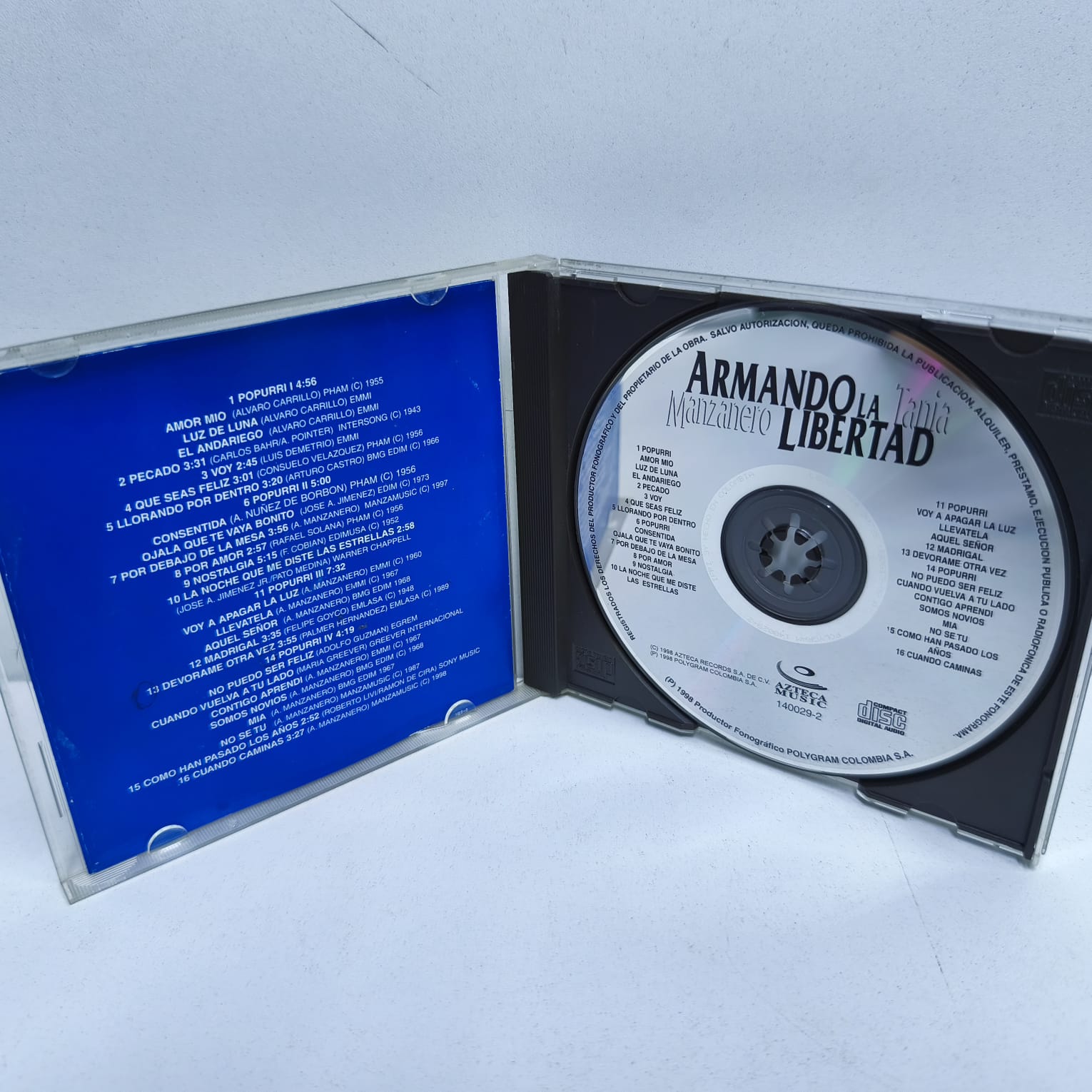 Armando Manzanero / Tania Libertad – Armando La Libertad (CD) - Imagen 3