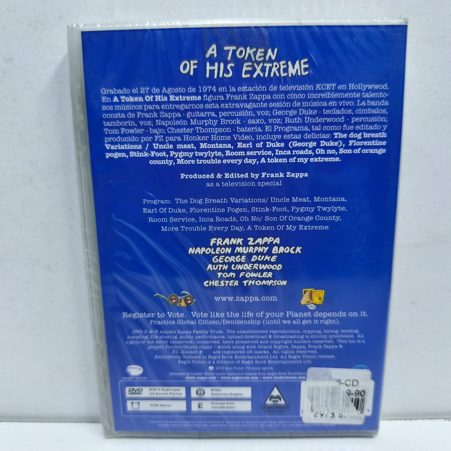 Frank Zappa – A Token Of His Extreme (DVD SELLADO) - Imagen 2