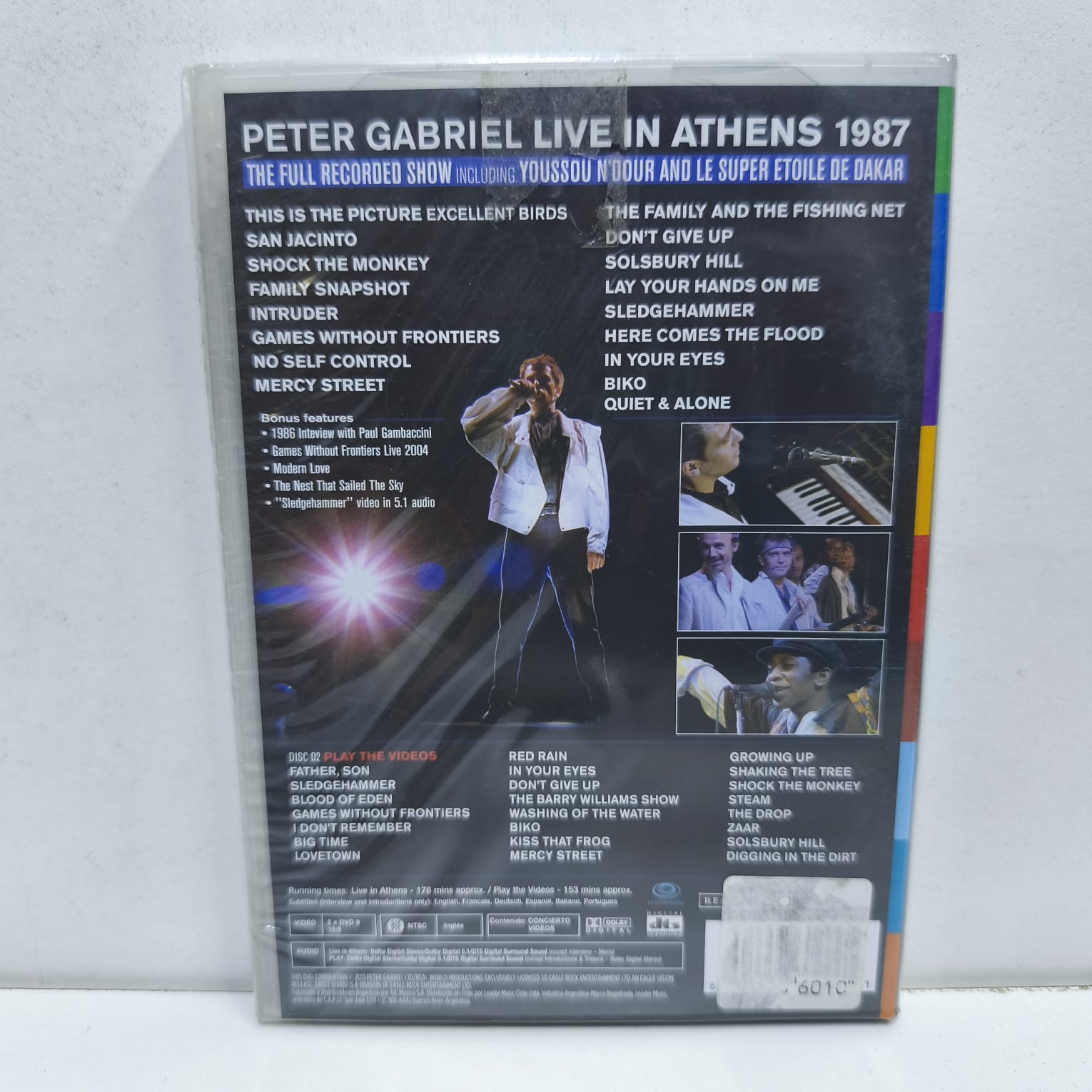 Peter Gabriel – Live In Athens 1987 (2 DVD SELLADO) - Imagen 2