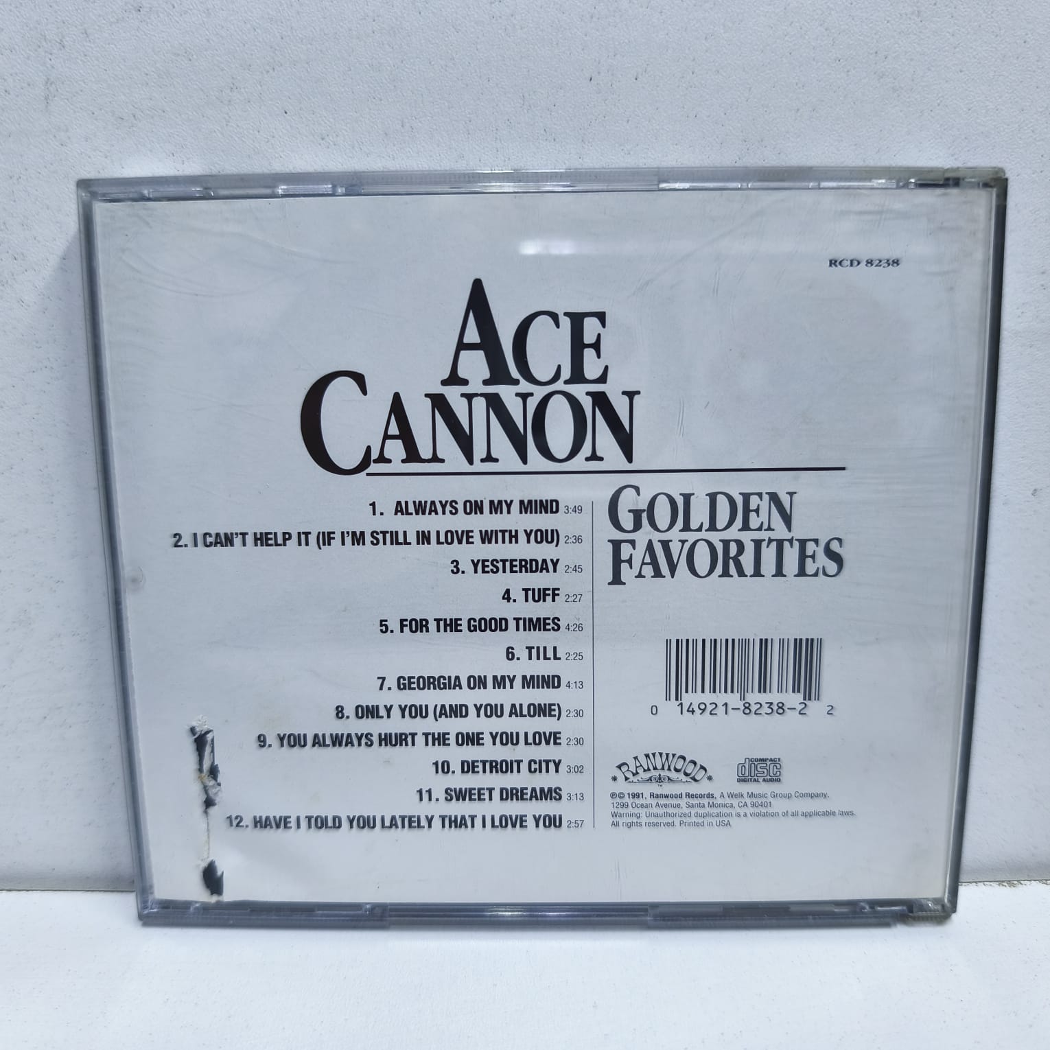 Ace Cannon – Golden Favorites (CD) - Imagen 2