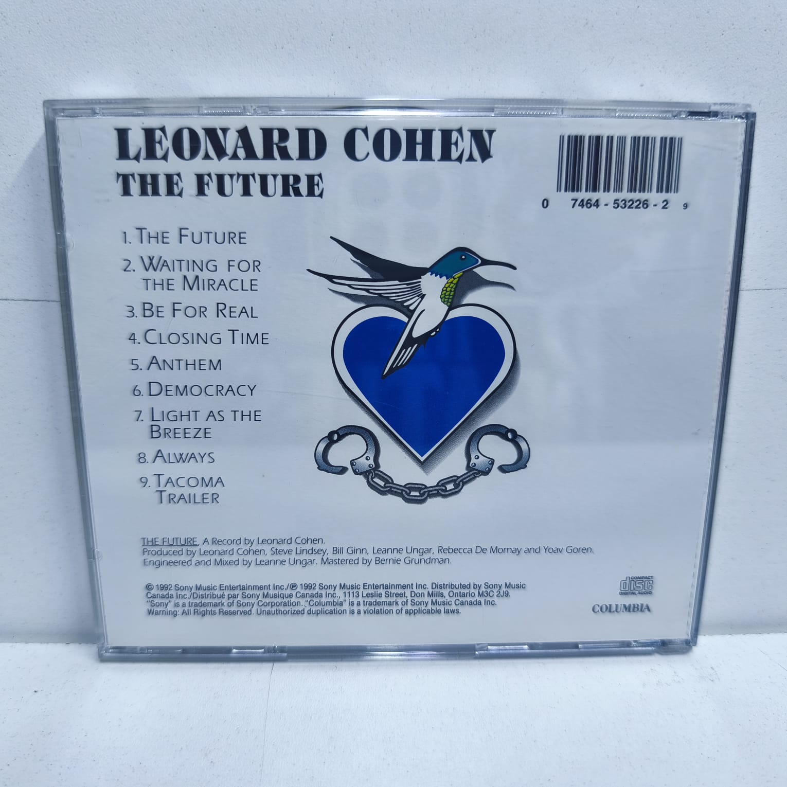 Leonard Cohen – The Future (CD) - Imagen 2