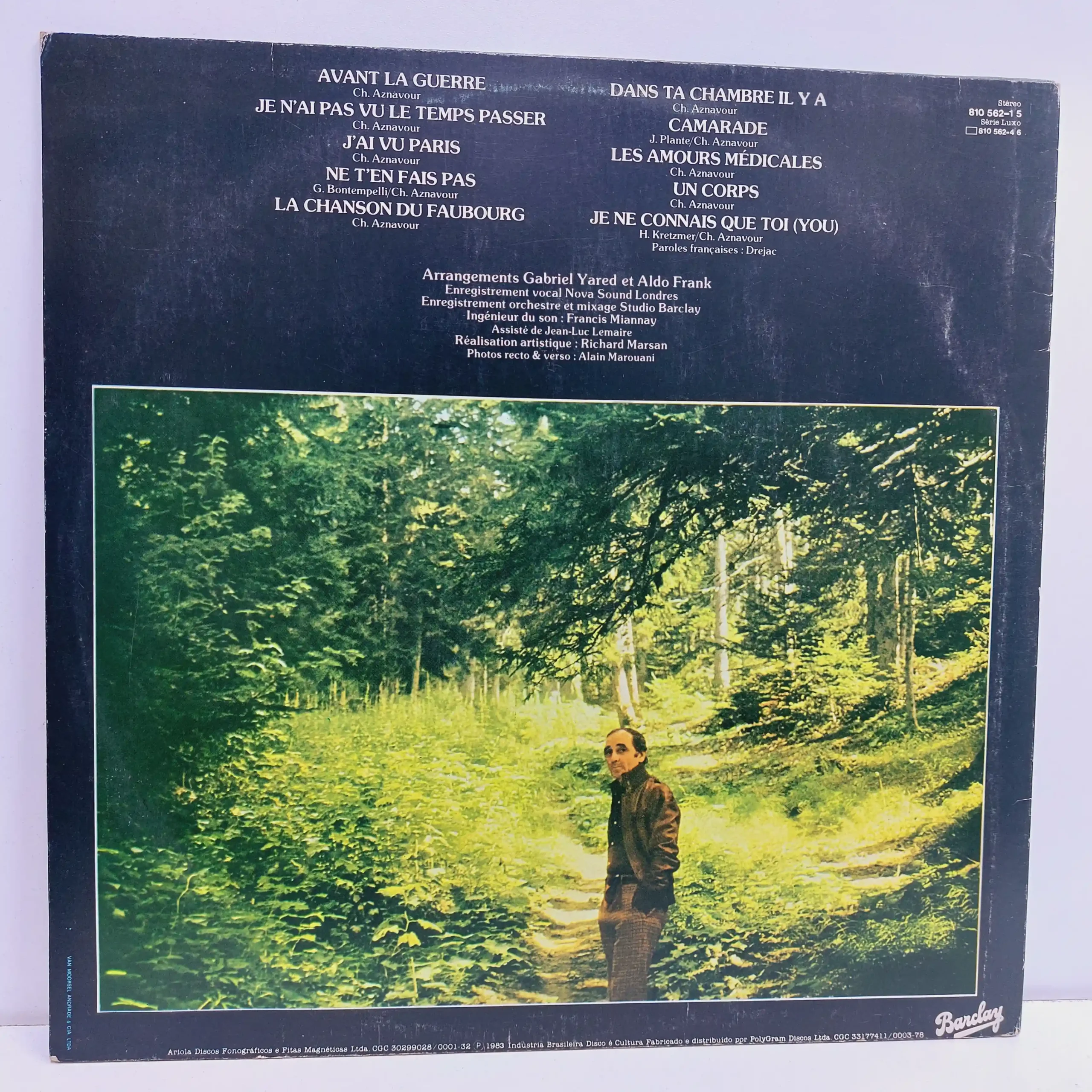 Charles Aznavour – Je N’ai Pas Vu Le Temps Passer… (LP EPOCA 9.5/10) - Imagen 2