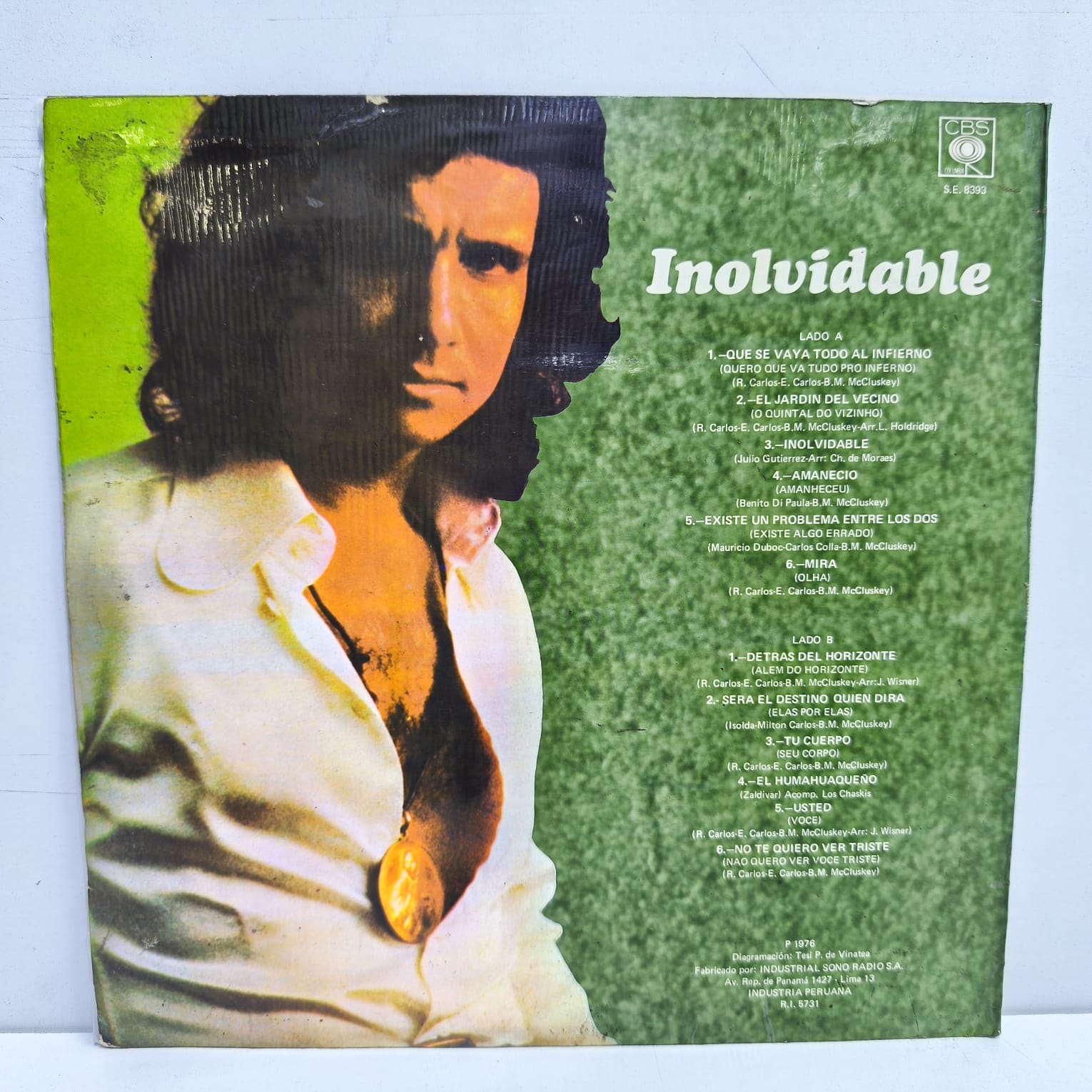 Roberto Carlos – Inolvidable (LP EPOCA 7/10) % | Central Vinilo Music Store
