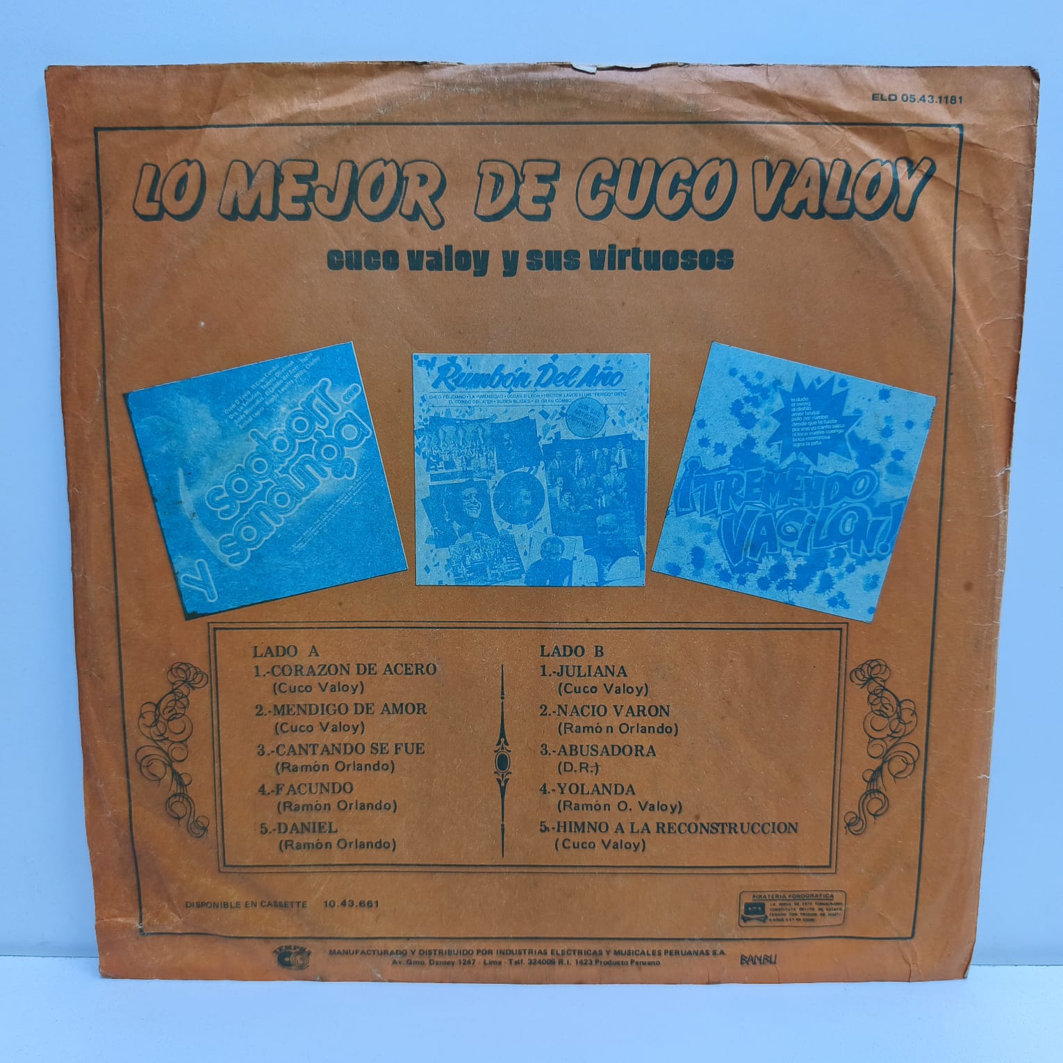 Cuco Valoy Y Los Virtuosos – Lo Mejor De Cuco Valoy (LP EPOCA 8/10) - Imagen 3
