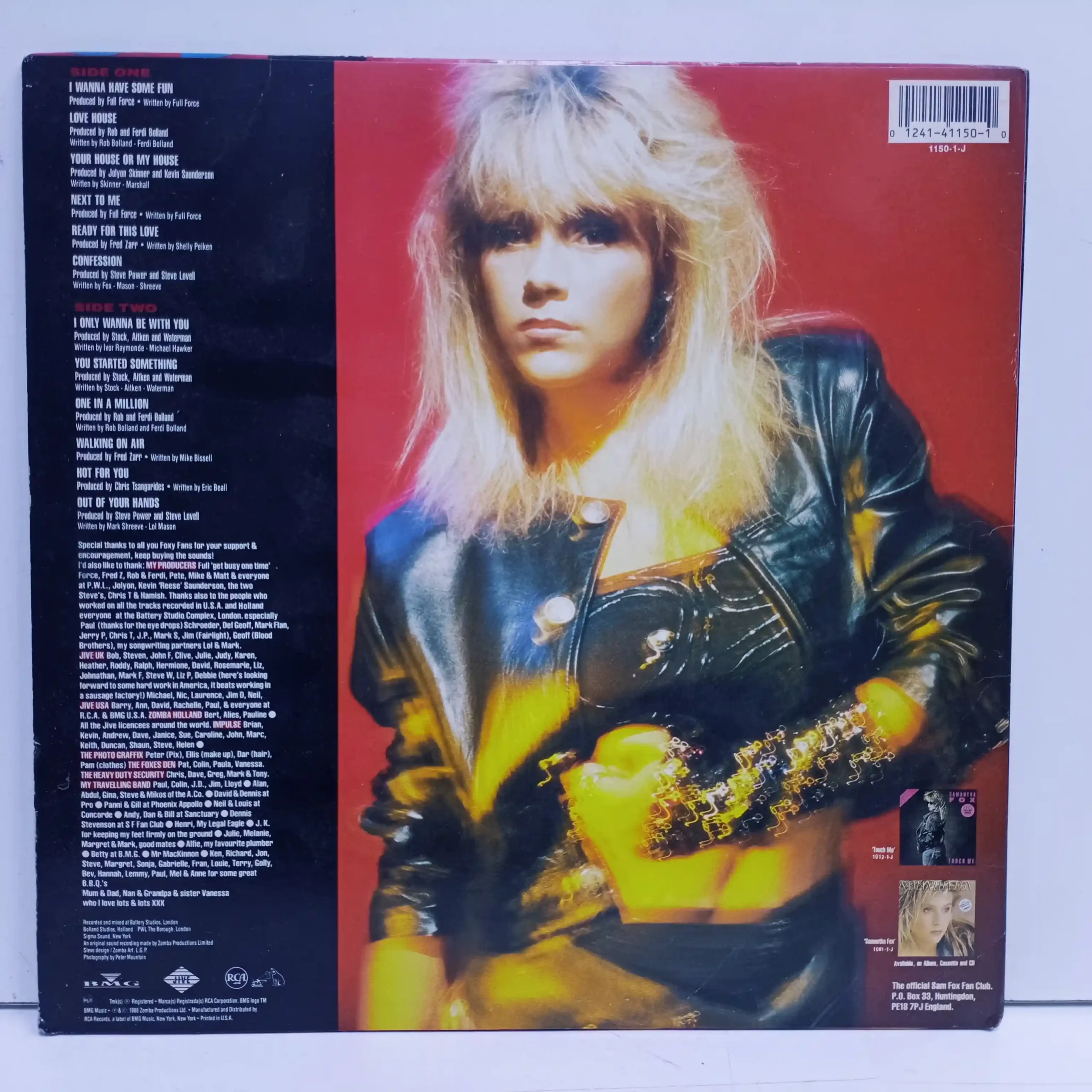 Samantha Fox – I Wanna Have Some Fun (LP EPOCA 8.5/10) - Imagen 2