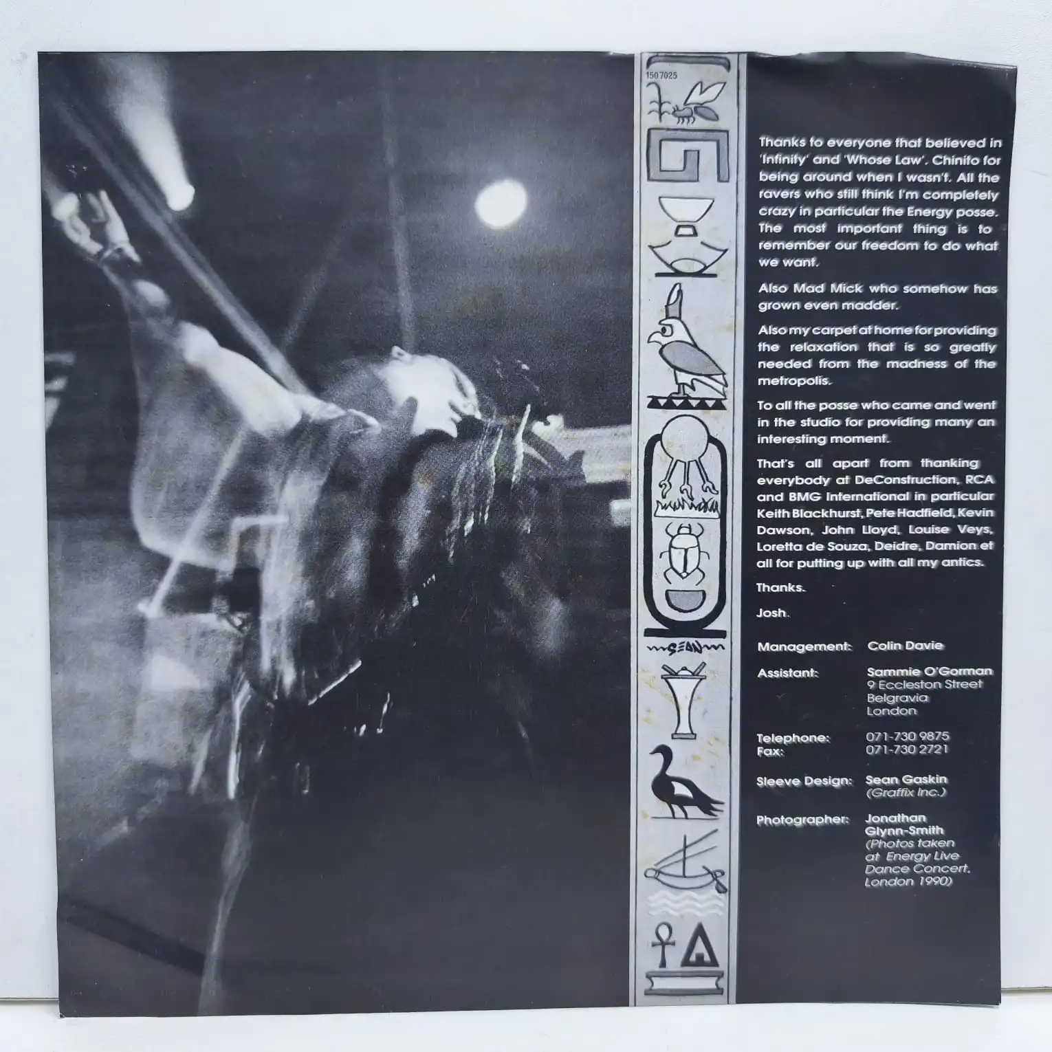 Guru Josh – Infinity (LP EPOCA 9/10) - Imagen 4