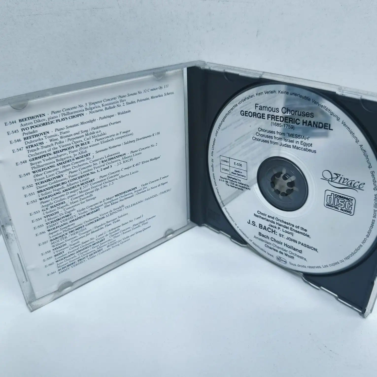 Händel J.S.Bach – famous choruses (CD) - Imagen 3