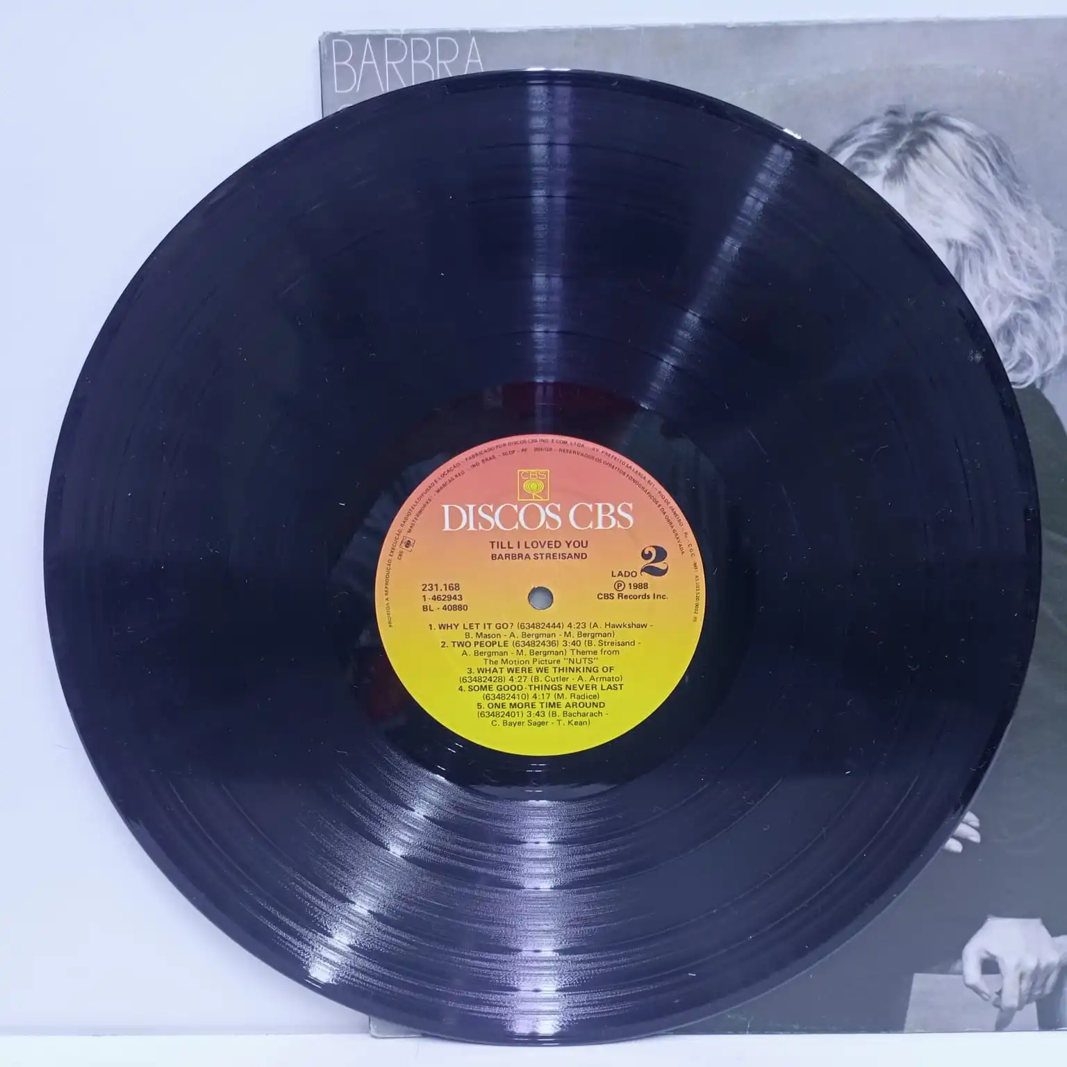 Barbra Streisand – Till I Loved You (LP EPOCA 9.5/10) - Imagen 2