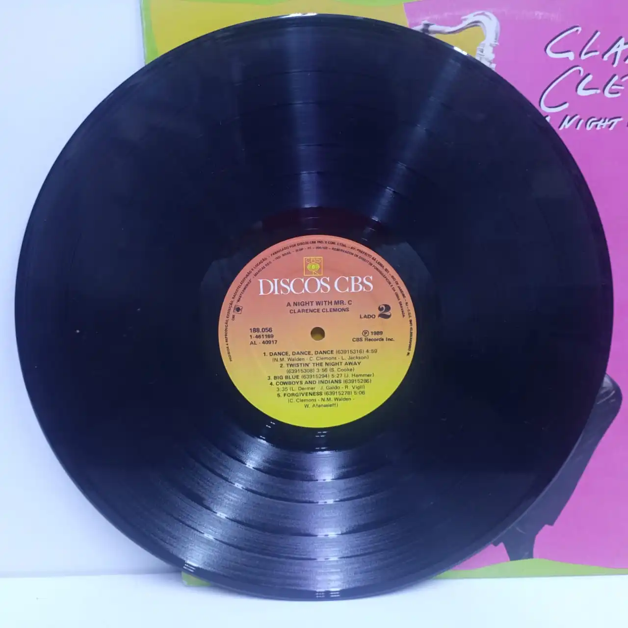 Clarence Clemons – A Night With Mr. C (LP EPOCA 9.5/10) - Imagen 4