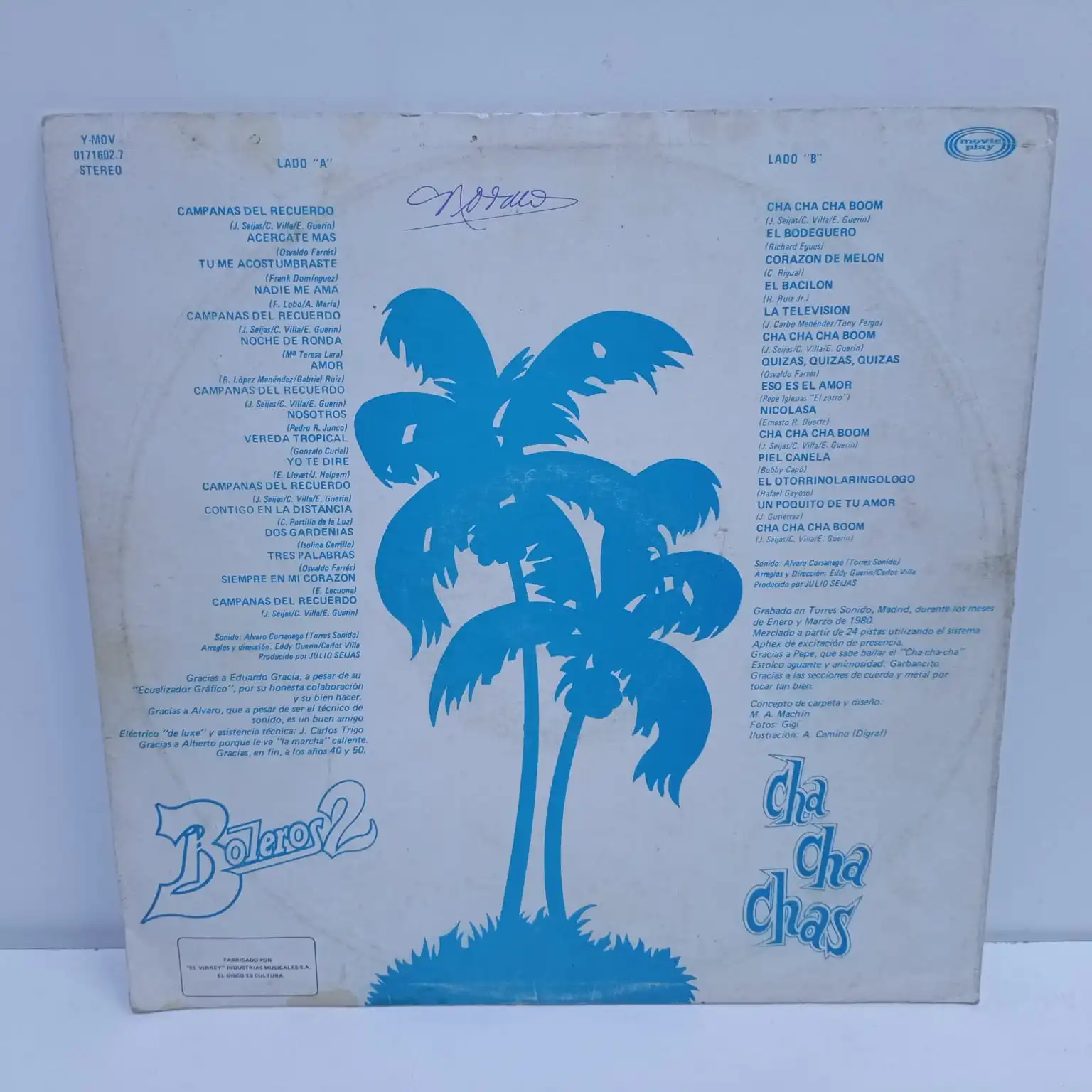 Pequeña Compañía – Cha Cha Chas / Boleros 2 (LP EPOCA) - Imagen 2