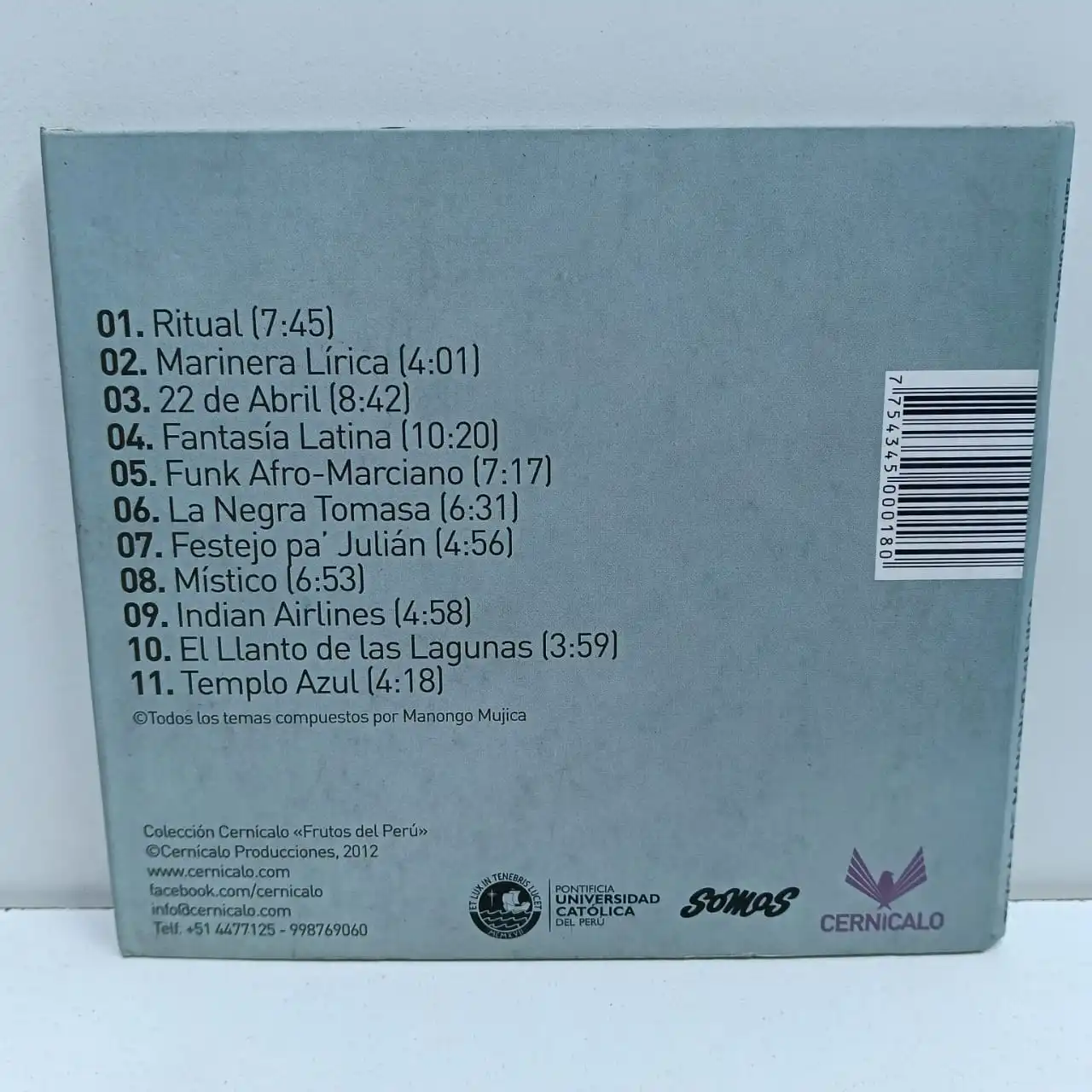 Manongo Mujica – Tribal (CD) - Imagen 2