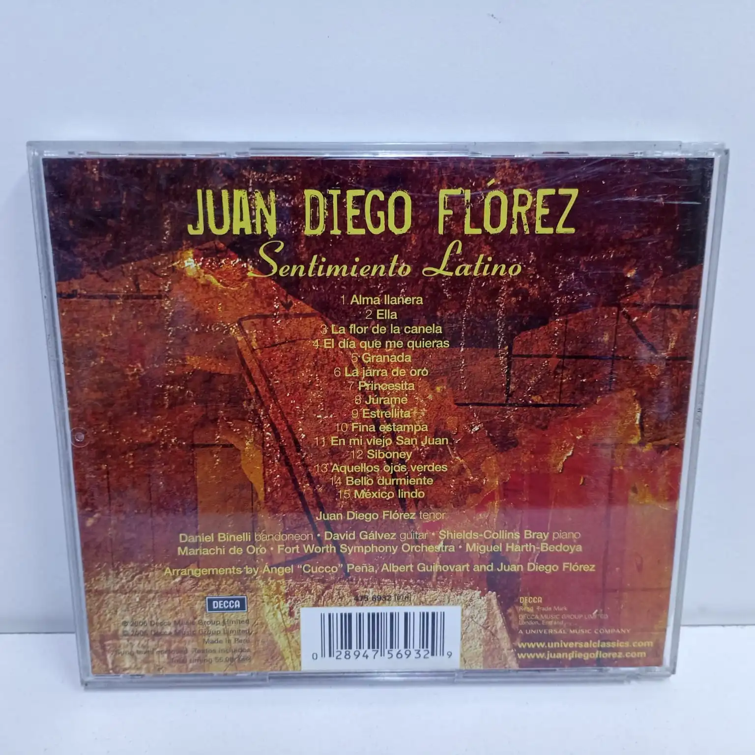 Juan Diego Florez – Sentimiento latino (CD) - Imagen 2