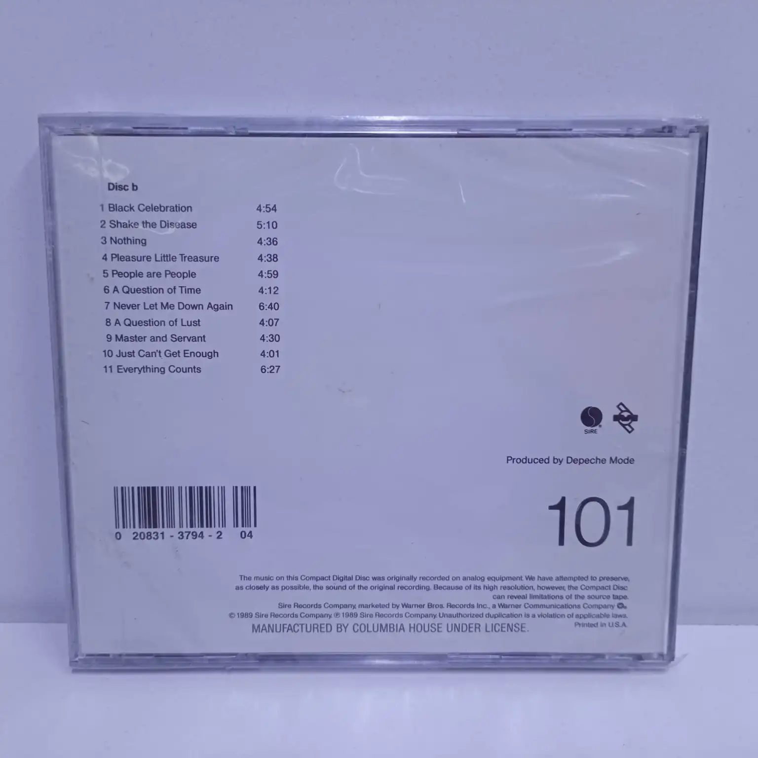 Depeche Mode – 101 – DISC B (CD SELLADO) - Imagen 2