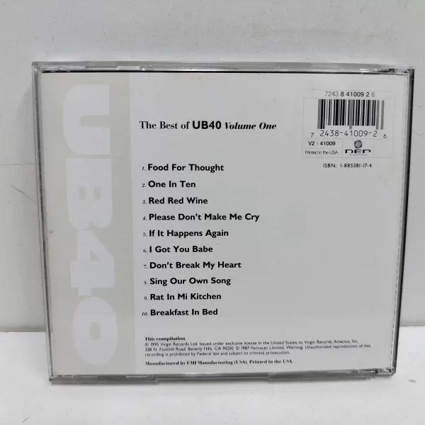 UB40 – The Best Of UB40 – Volume One (CD) - Imagen 2