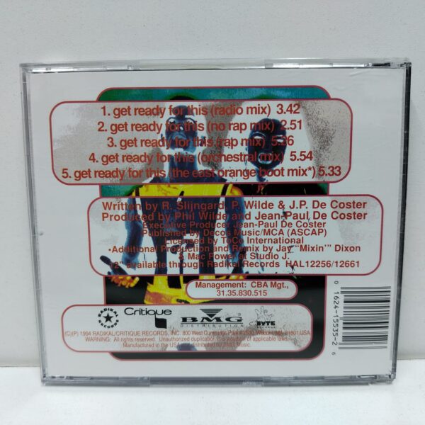 2 Unlimited – Get Ready For this (CD) - Imagen 2