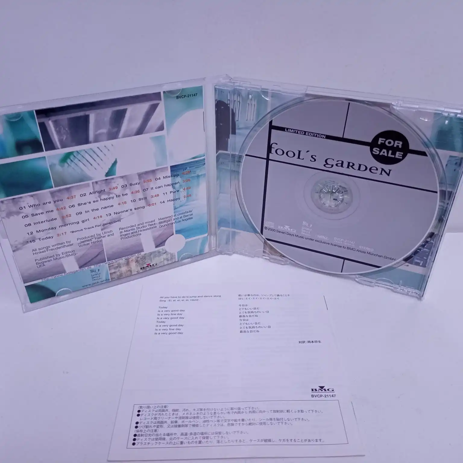 Fool’s Garden – For Sale (CD JAPAN) - Imagen 3
