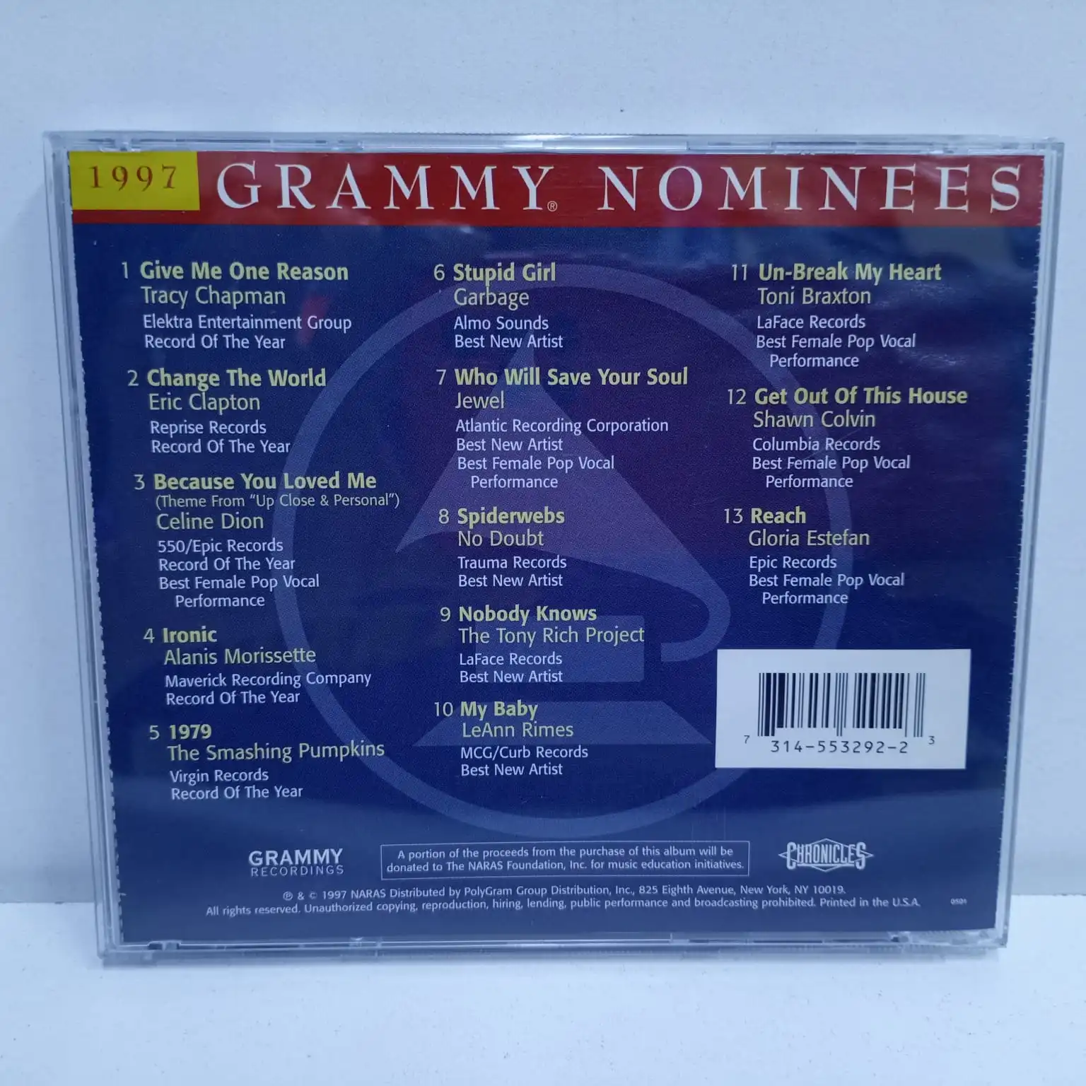Grammy Nominees 1997 (CD) - Imagen 2