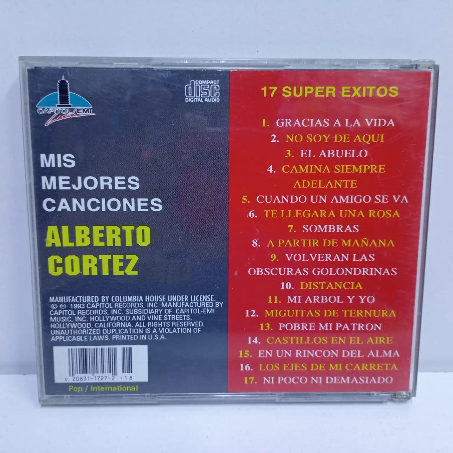 Alberto Cortez – Mis Mejores Canciones • 17 Super Exitos (CD) - Imagen 2