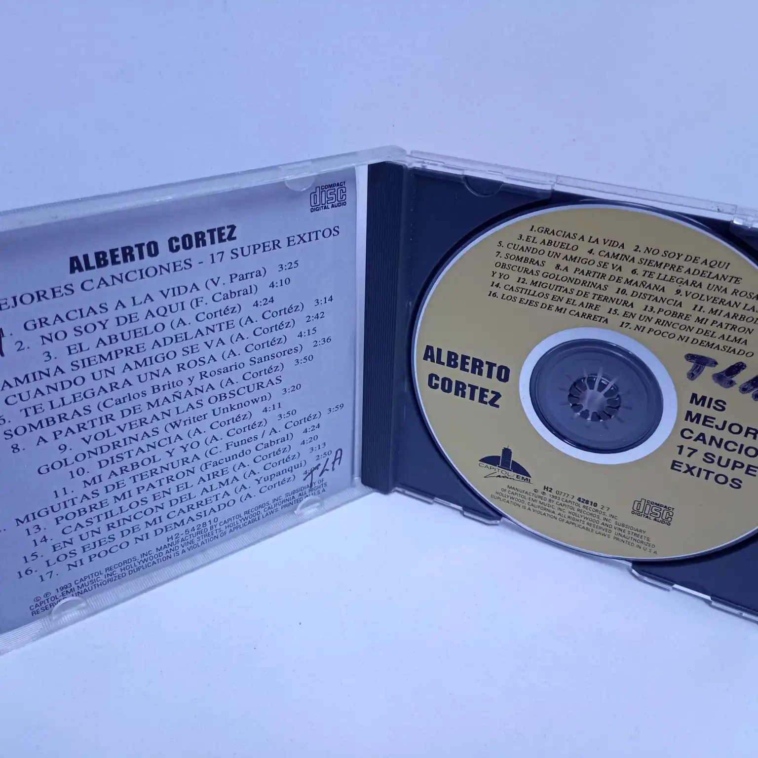 Alberto Cortez – Mis Mejores Canciones • 17 Super Exitos (CD) - Imagen 3