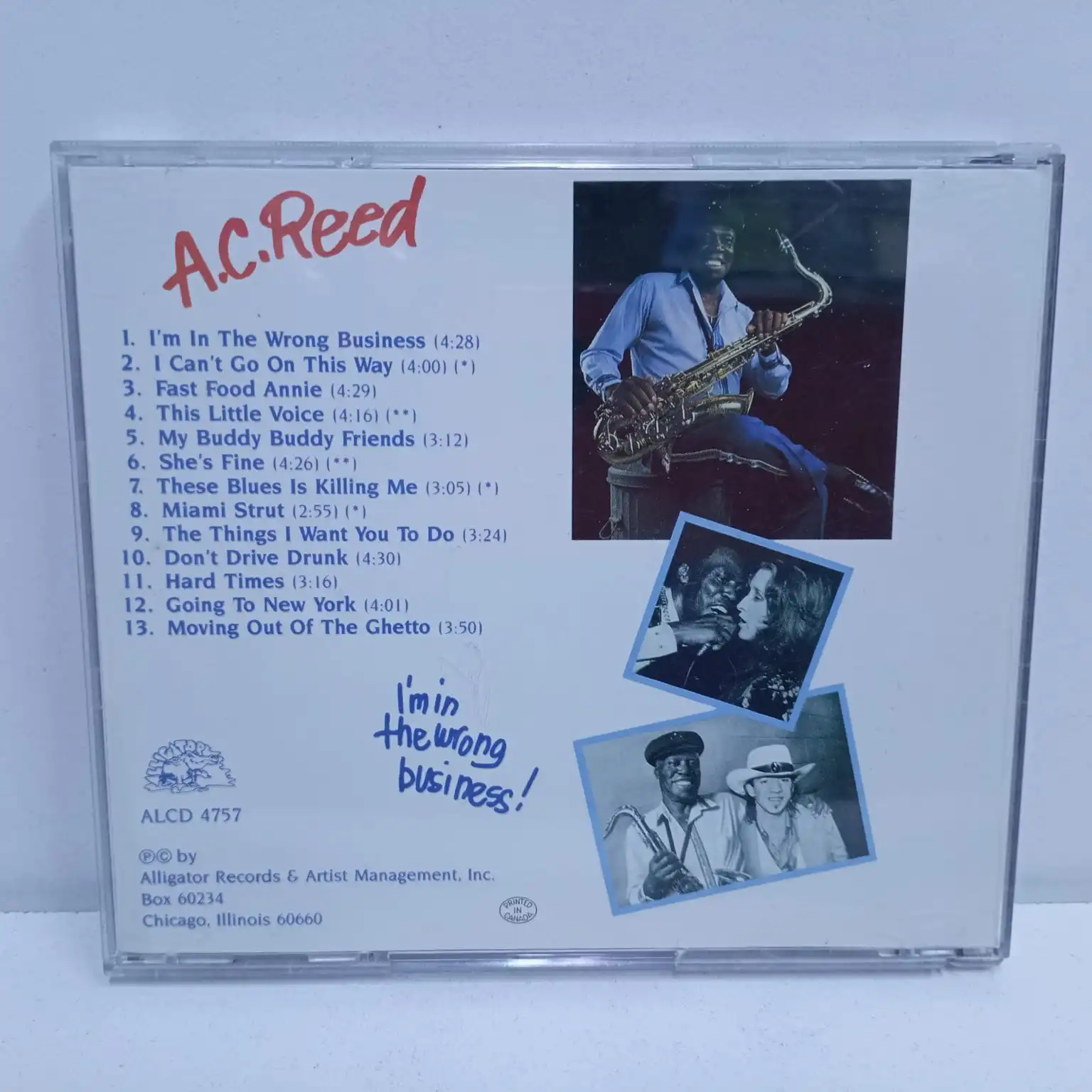 A.C. Reed – I’m In The Wrong Business (CD) - Imagen 2