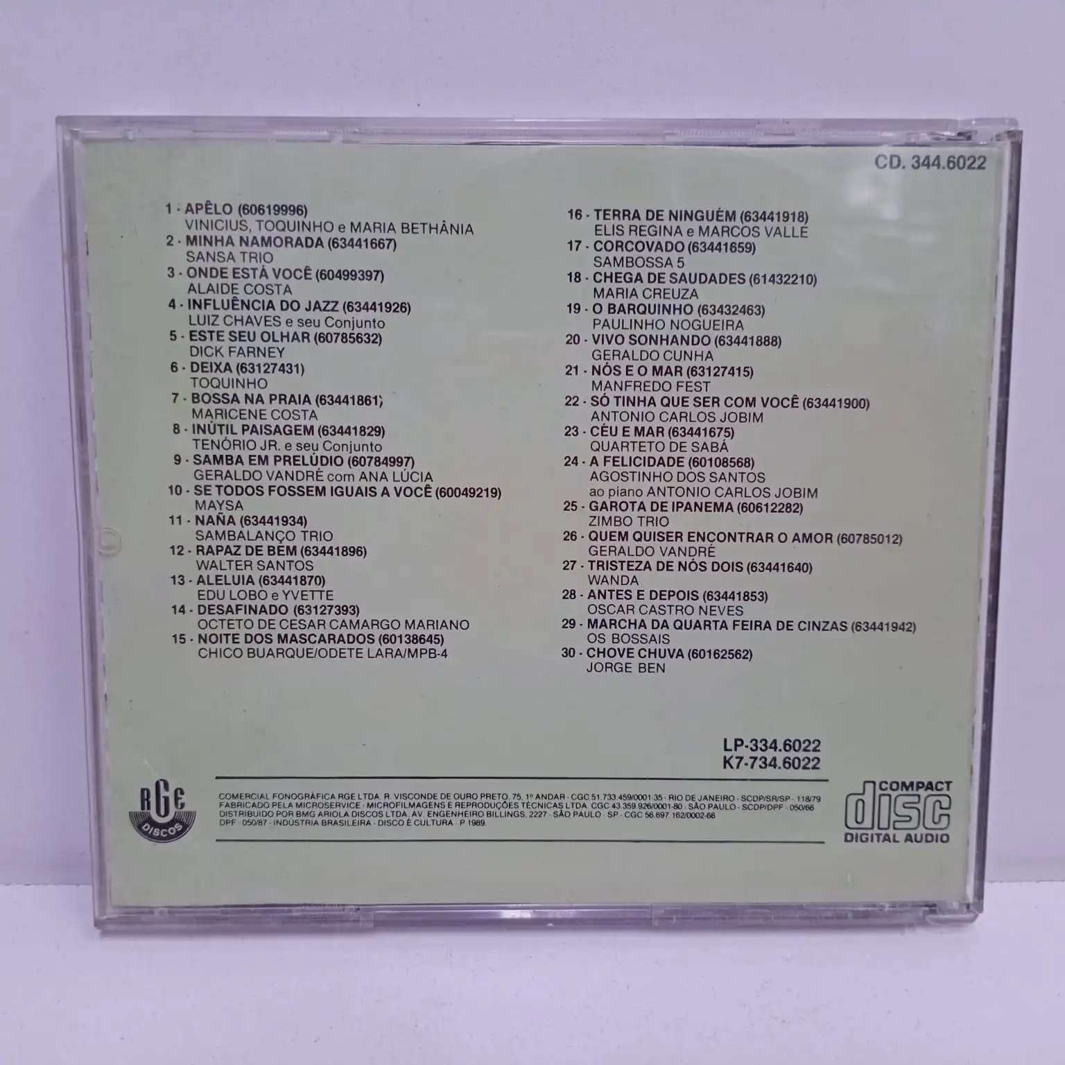 30 Sucessos Originais Em 30 Anos De Bossa Nova (CD) - Imagen 2