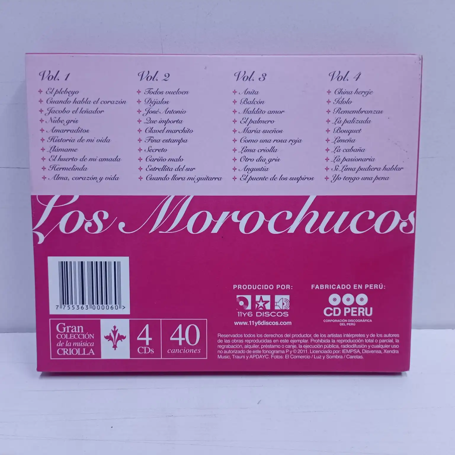 Los Morochucos – Gran Coleccion de la Musica Criolla (4 CD) - Imagen 2