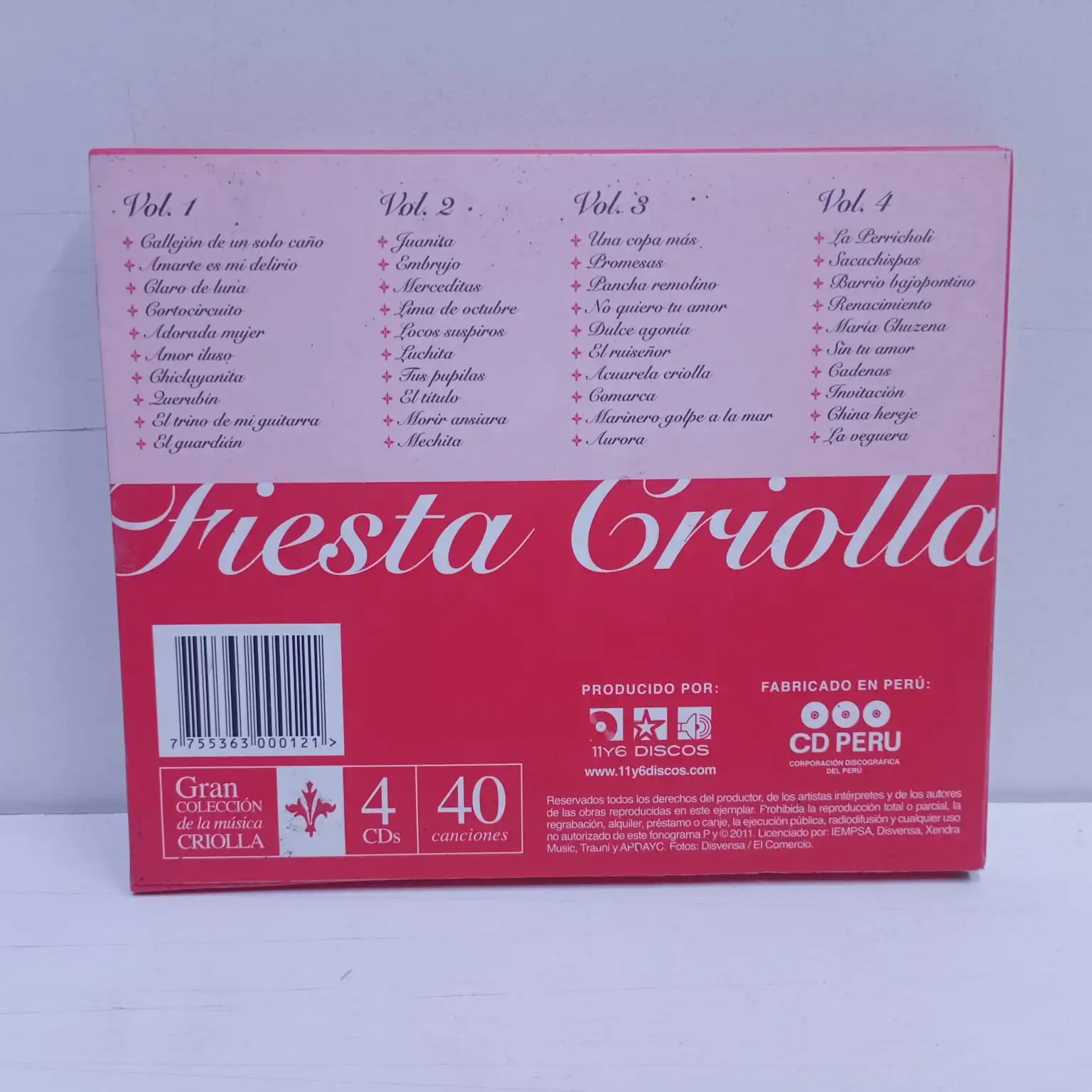 Fiesta Criolla – Gran Coleccion de la Musica Criolla (4 CD) - Imagen 2