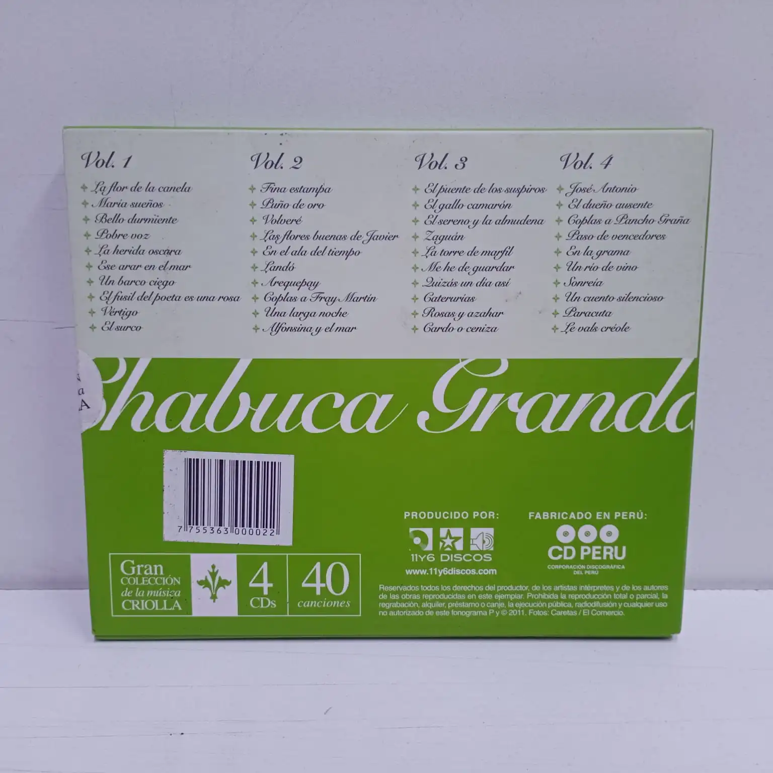 Chabuca Granda – Gran Coleccion de La Musica Criolla (4 CD) - Imagen 2