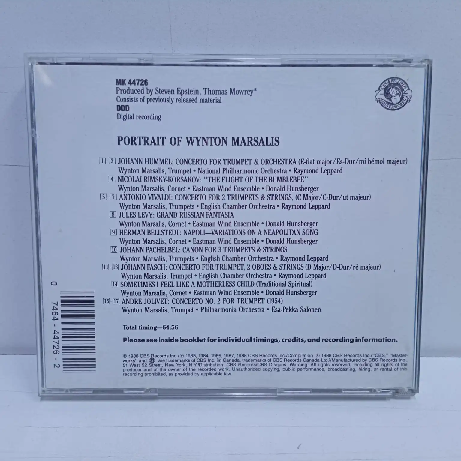 Wynton Marsalis – Portrait Of Wynton Marsalis (CD) - Imagen 2