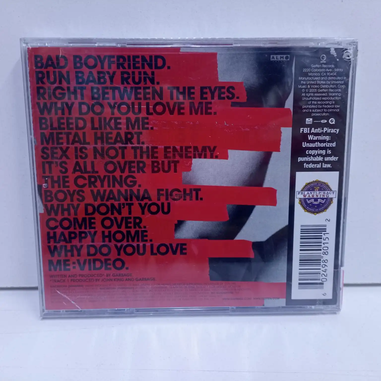Garbage – Bleed Like Me (CD) - Imagen 2