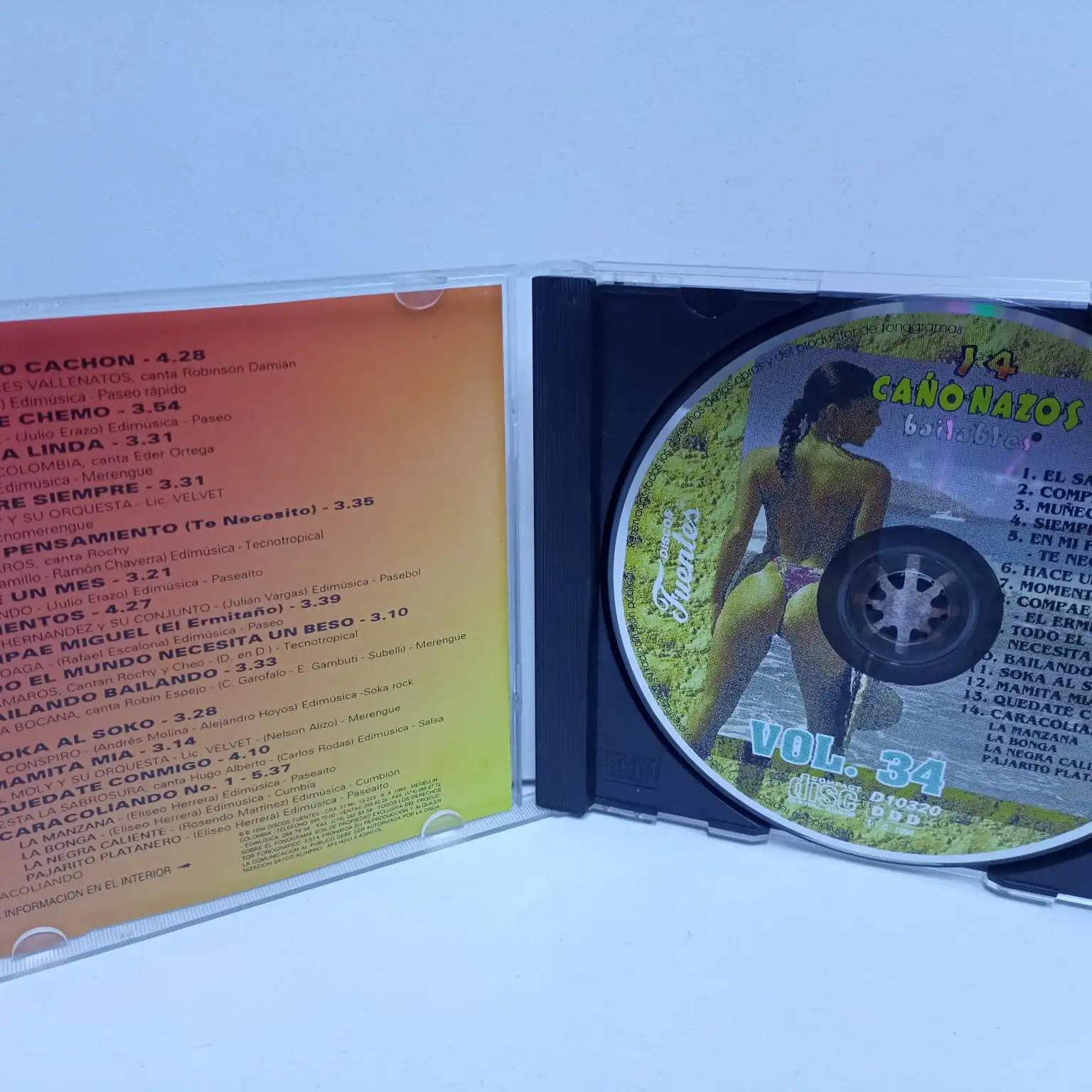 14 Cañonazos Bailables Vol. 34 (CD) - Imagen 3