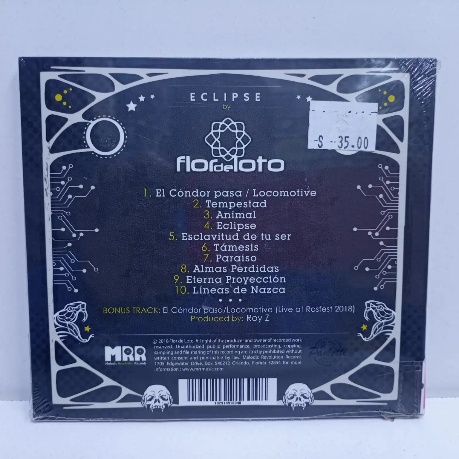 Flor De Loto – Eclipse (CD SELLADO) - Imagen 2