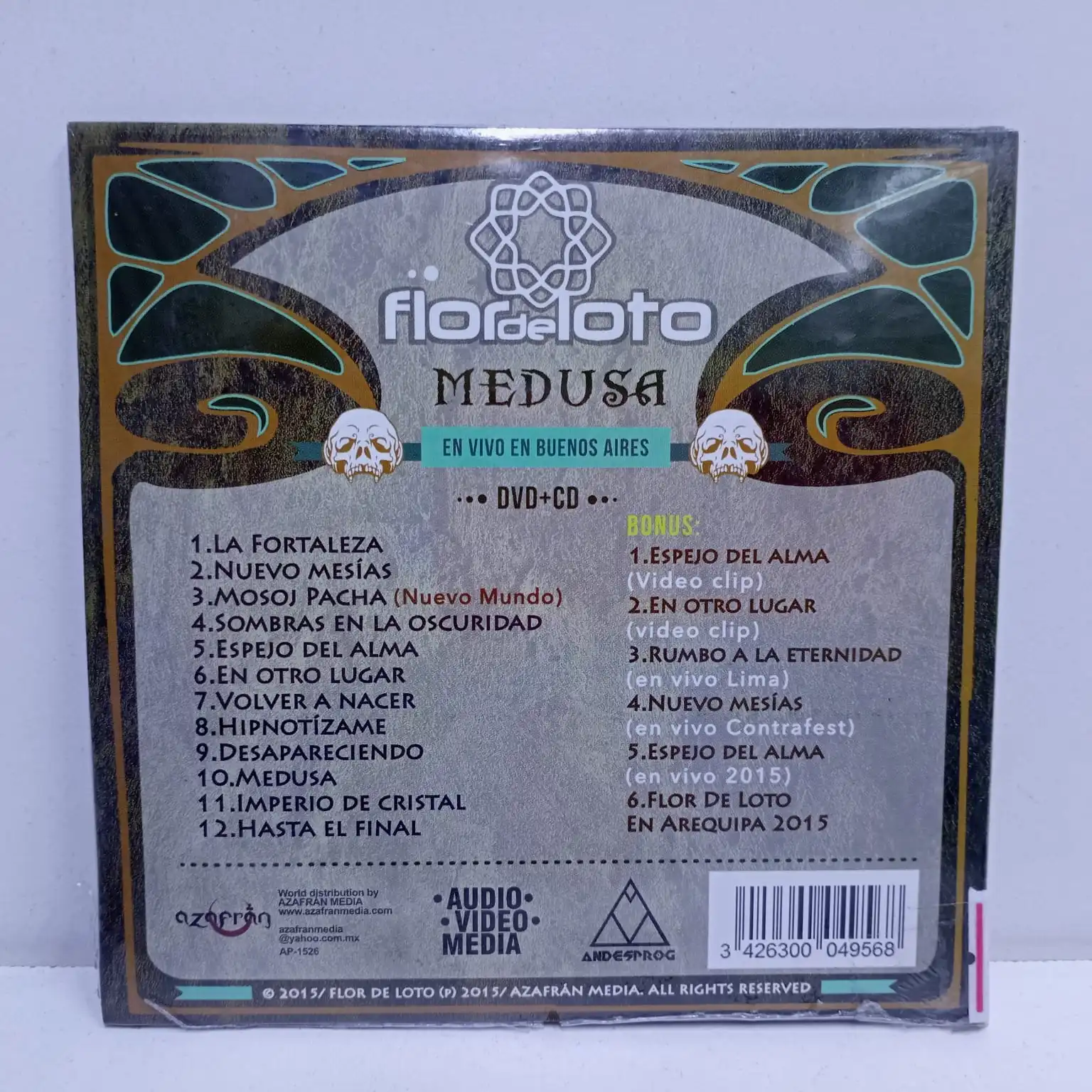Flor De Loto – Medusa (En Vivo En Buenos Aires) (CD+DVD SELLADO) - Imagen 2
