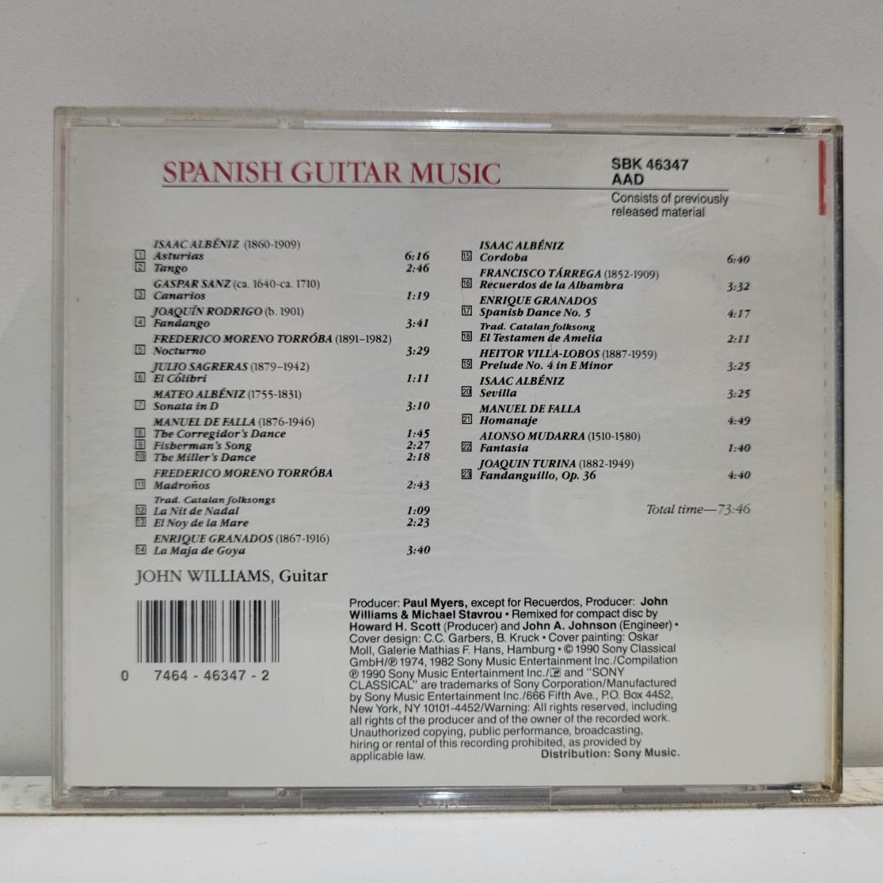John Williams – Spanish Guitar Music (CD) - Imagen 2