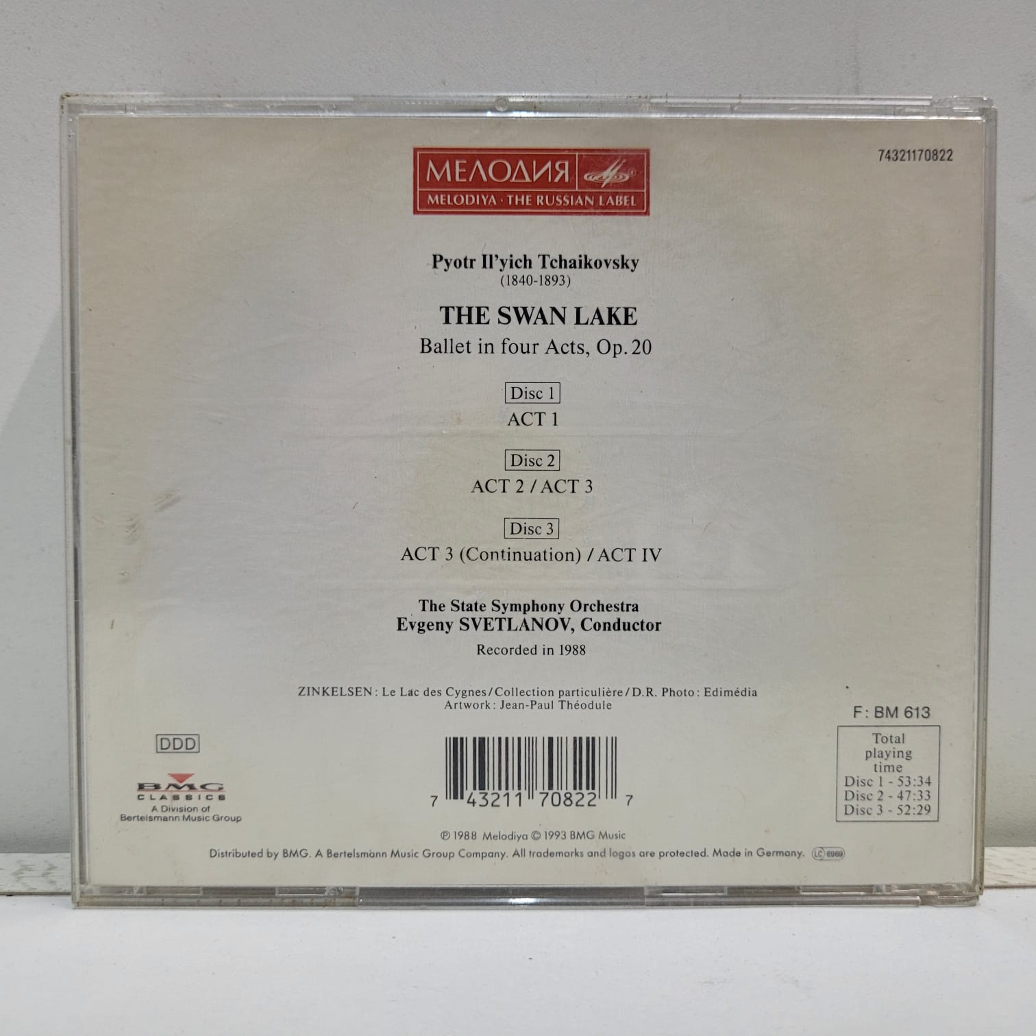 Tchaikovsky – The Swan Lake (3 CD´S) - Imagen 4