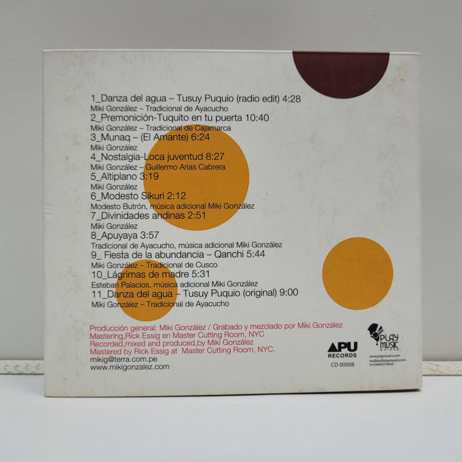 Miki González – Inka Beats: Apu Sessions (CD) - Imagen 3