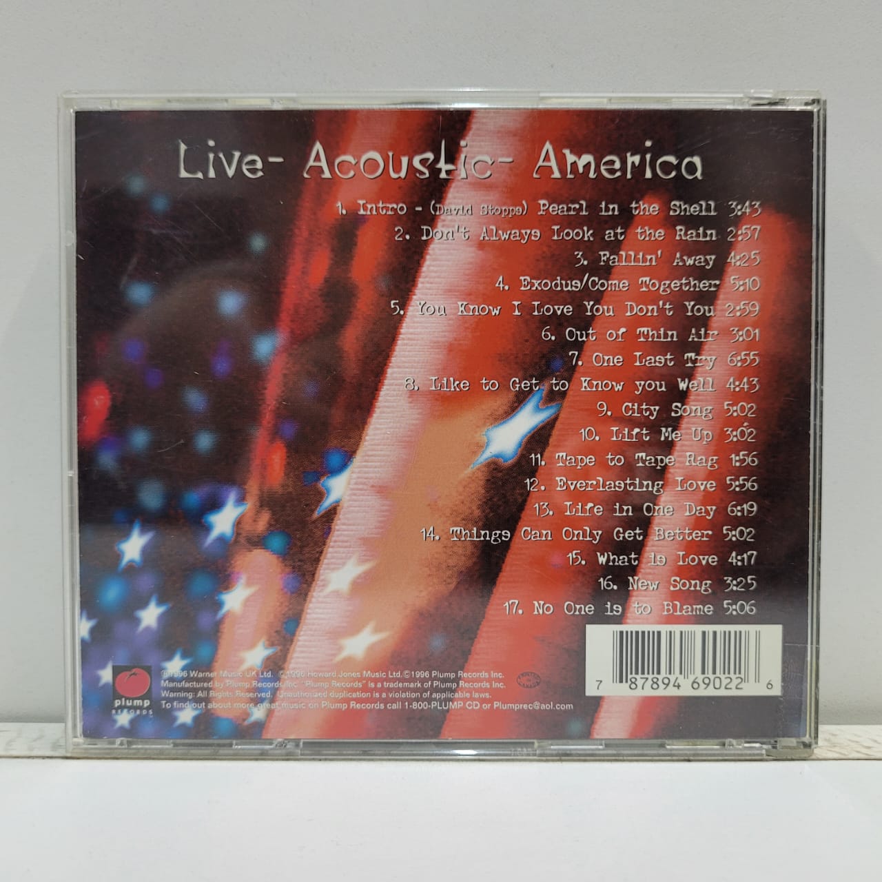 Howard Jones – Live Acoustic America (CD) - Imagen 2