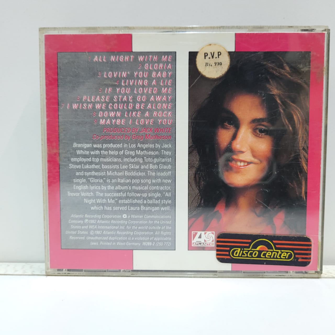 Laura Branigan – Branigan (CD) - Imagen 2