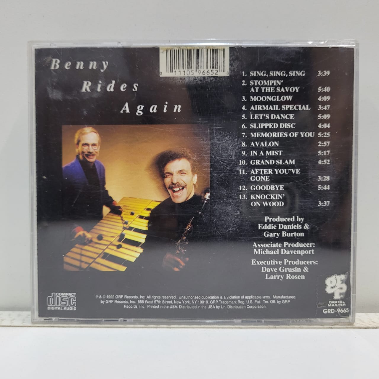 Eddie Daniels And Gary Burton – Benny Rides Again (CD) - Imagen 3