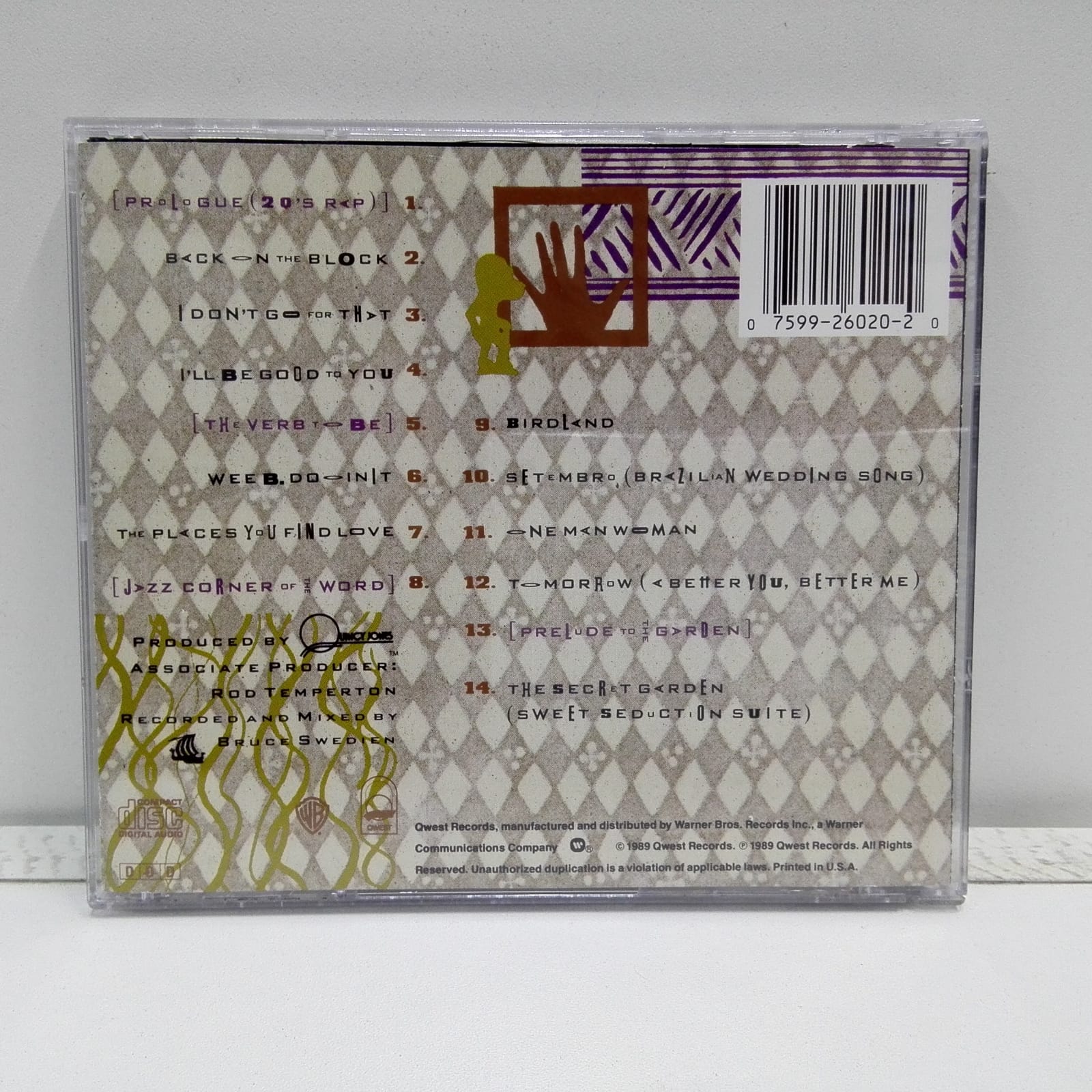 Quincy Jones – Back On The Block (CD) - Imagen 2