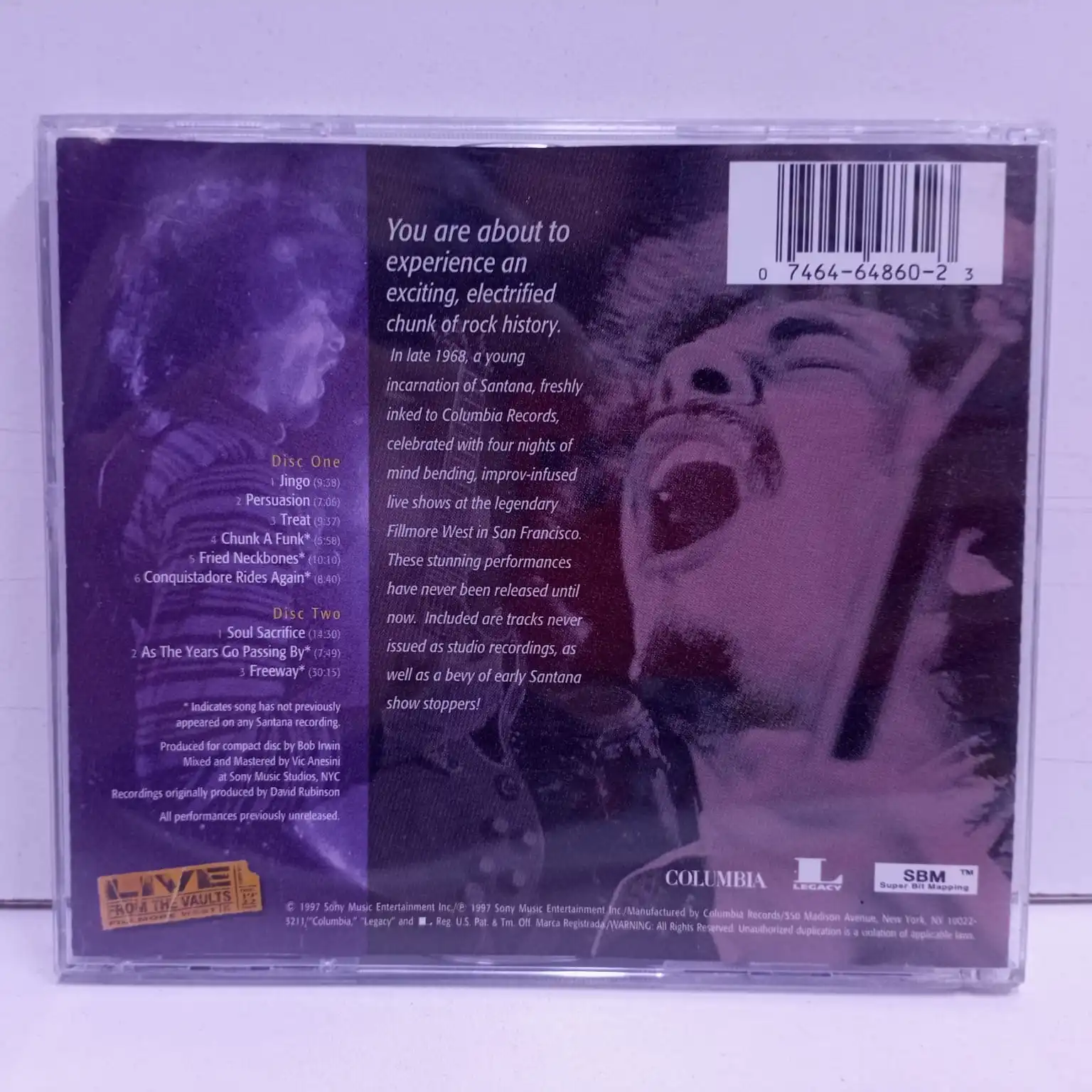 Santana – Live At The Fillmore (2 CD) - Imagen 2
