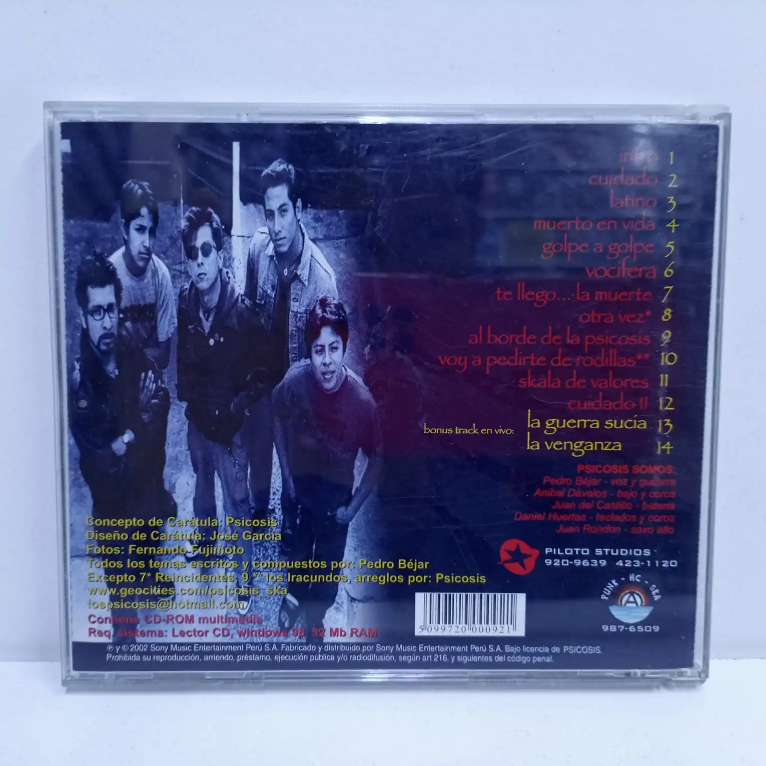 Psicosis – Viviendo En Rabia (CD) - Imagen 3